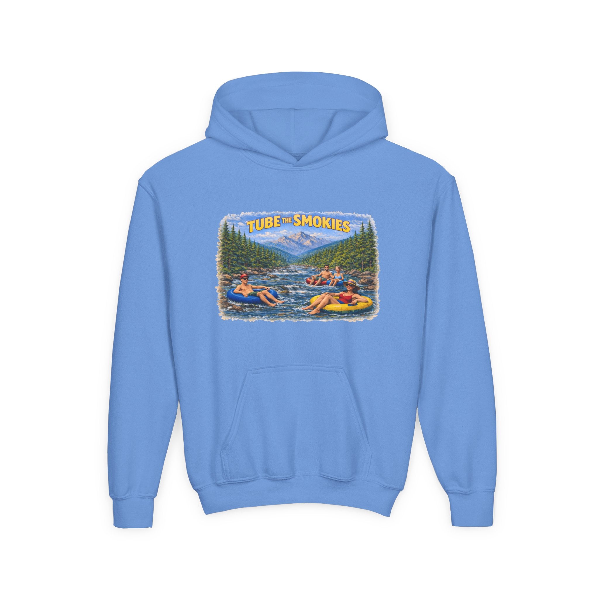 Tube The Smokies Youth Hoodie – River Tubing Graphic Sweatshirt