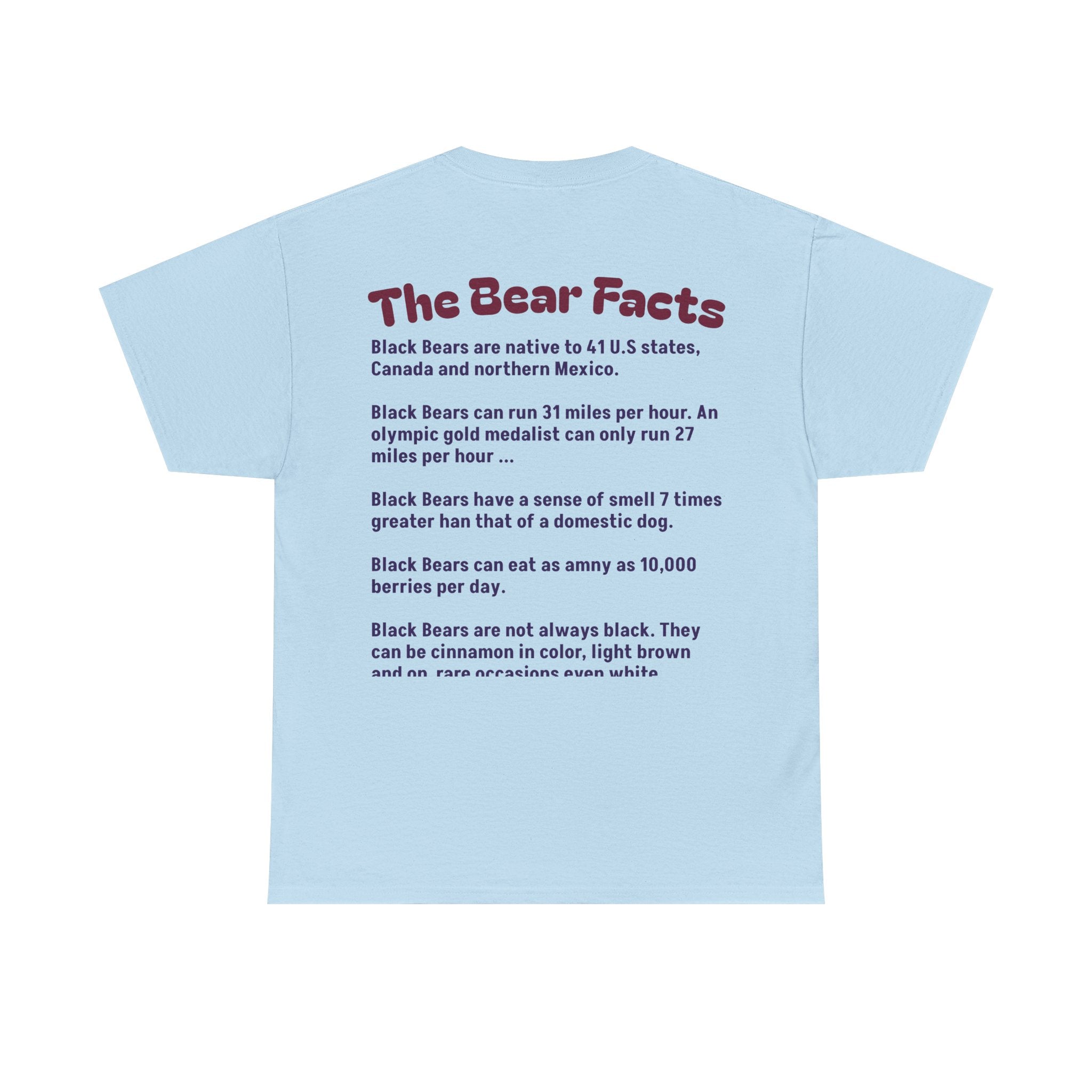 Smoky Mountain Black Bear Facts - Unisex Tee
