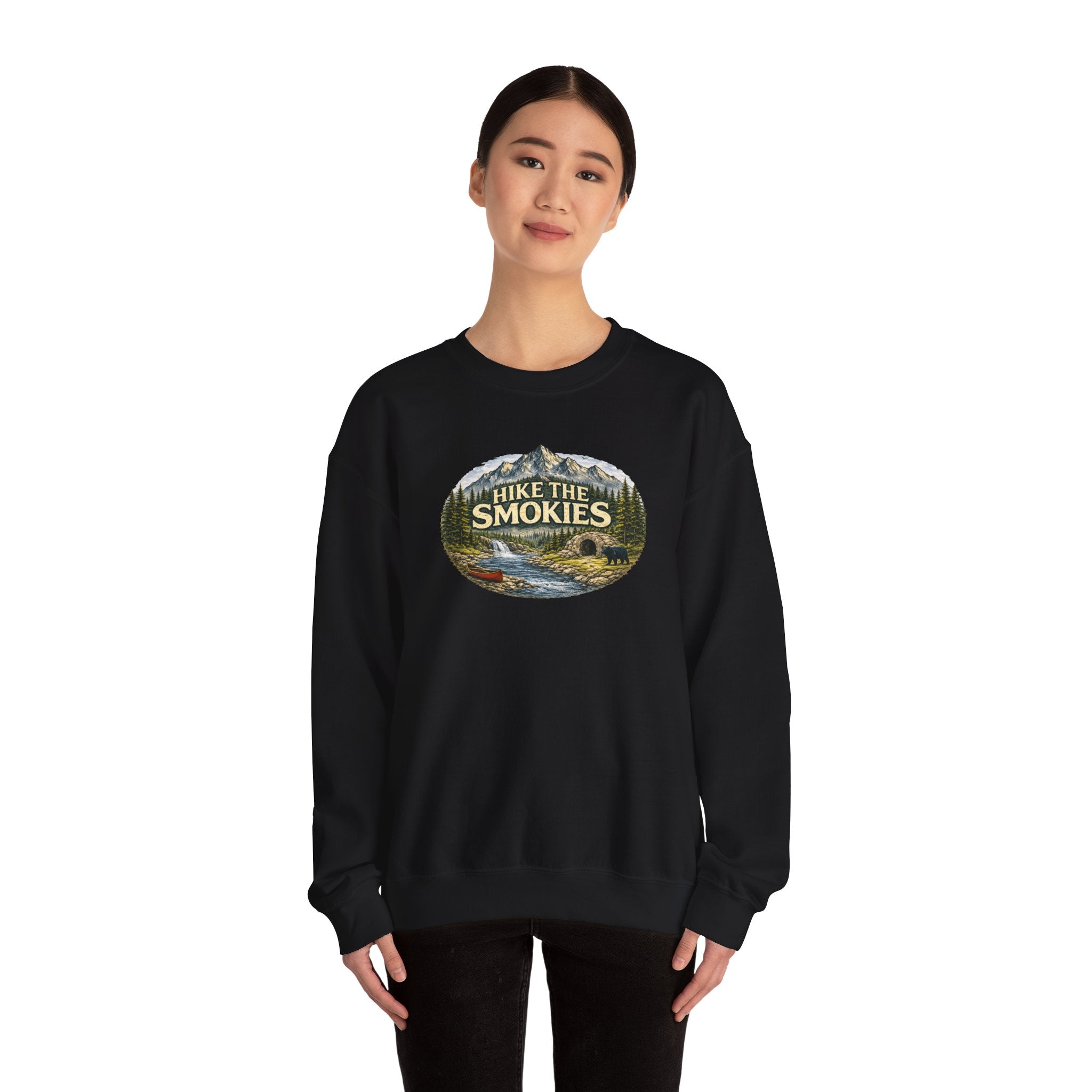 Hike the Smokies Sweatshirt — Mountain Trail Vintage Unisex Crewneck