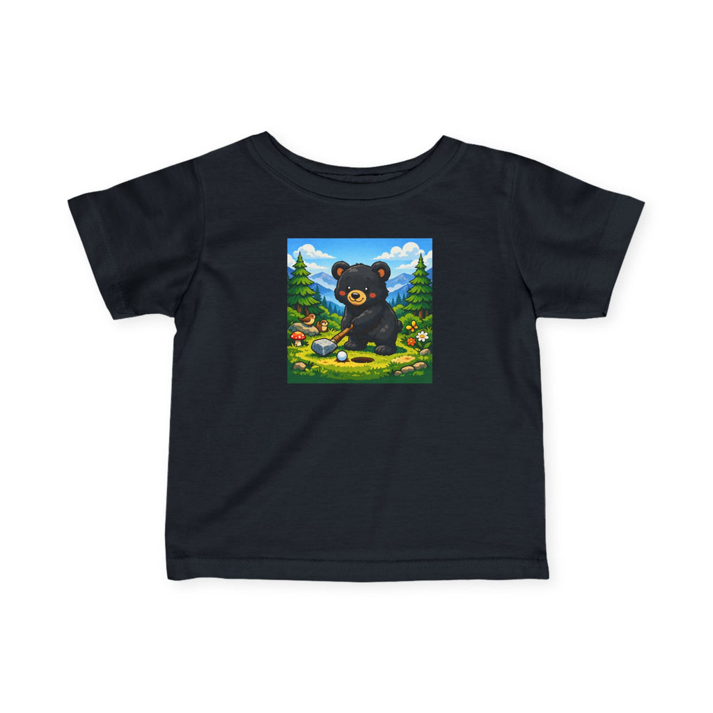 Infant Tee — Cute Bear Golfing Baby Shirt