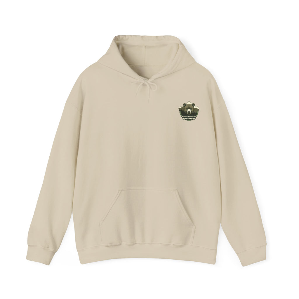 Scenic River Valley Hoodie — Vintage Wilderness Landscape Unisex Pullover