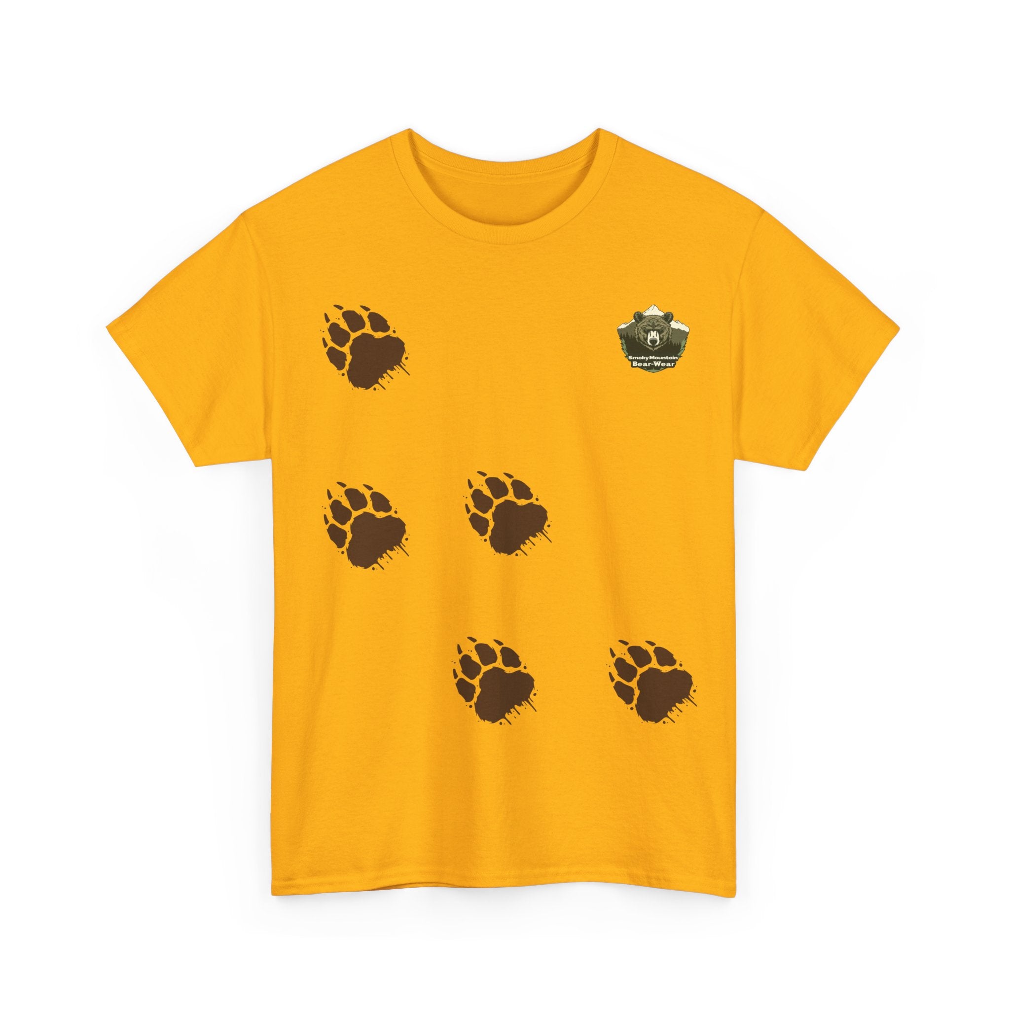 Muddy Bear Pawprint Unisex T‑Shirt — Wildlife Awareness