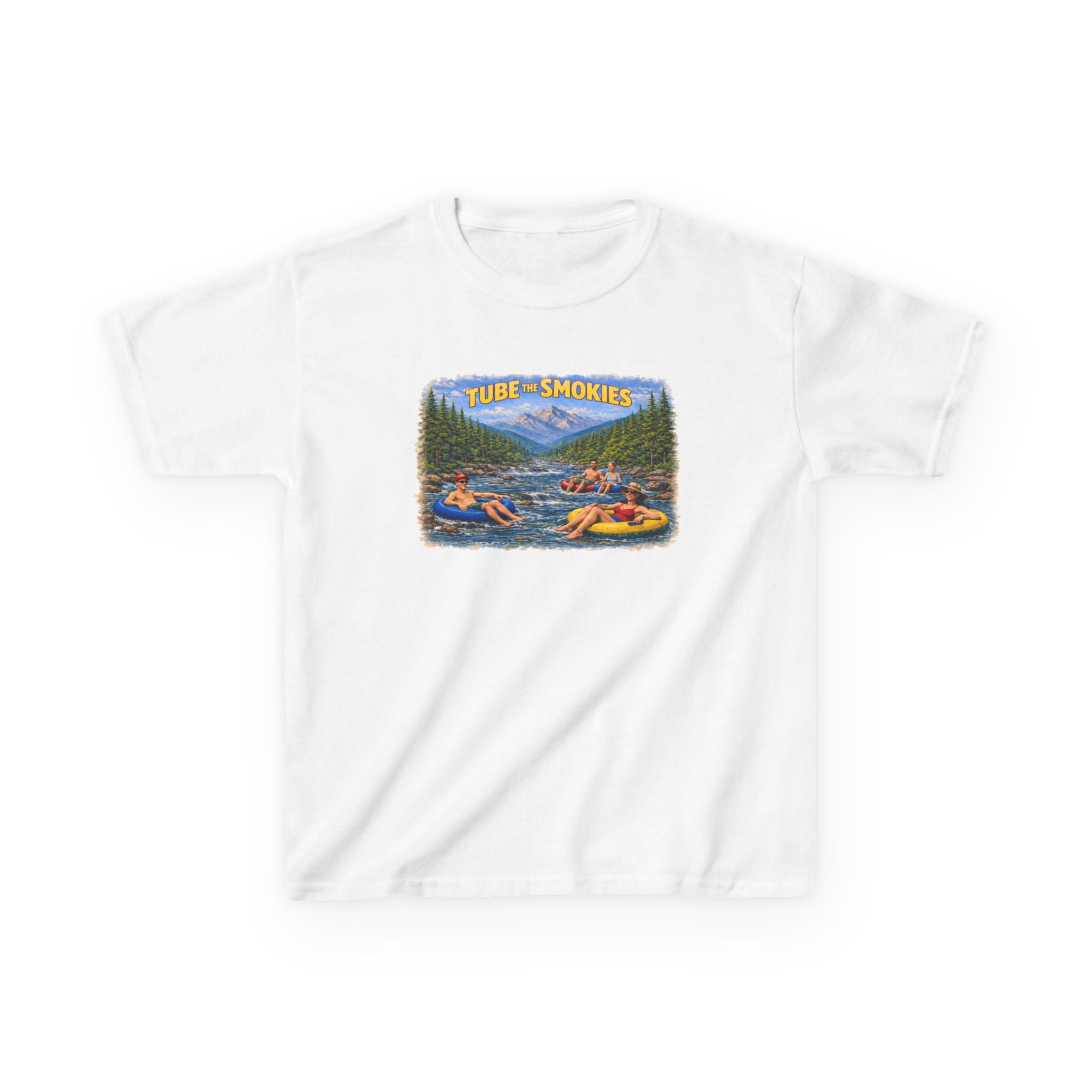 Kids Tee — 'Tube the Smokies' River Float Graphic