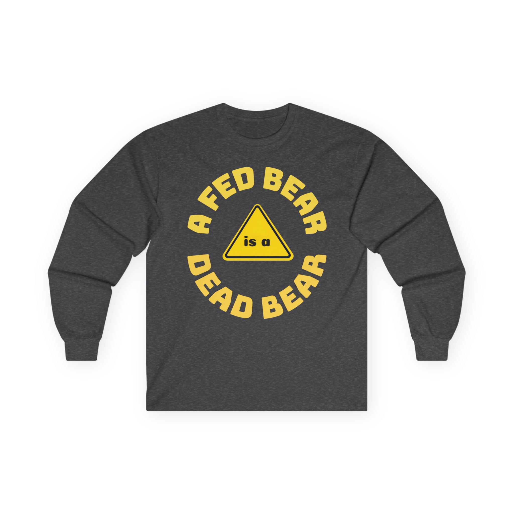 Fed Bear/Dead Bear Unisex Long Sleeve Tee | Wilderness Awareness Message