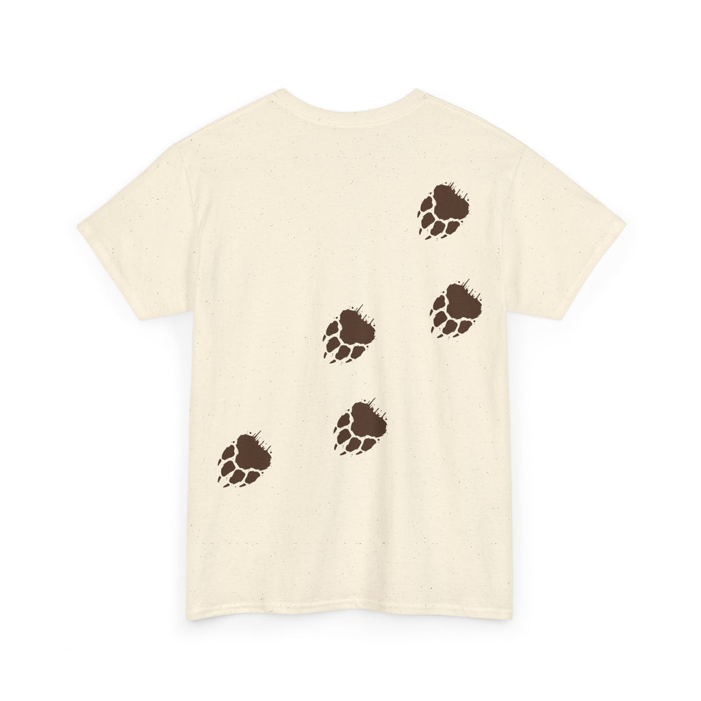 Muddy Bear Pawprint Unisex T‑Shirt — Wildlife Awareness