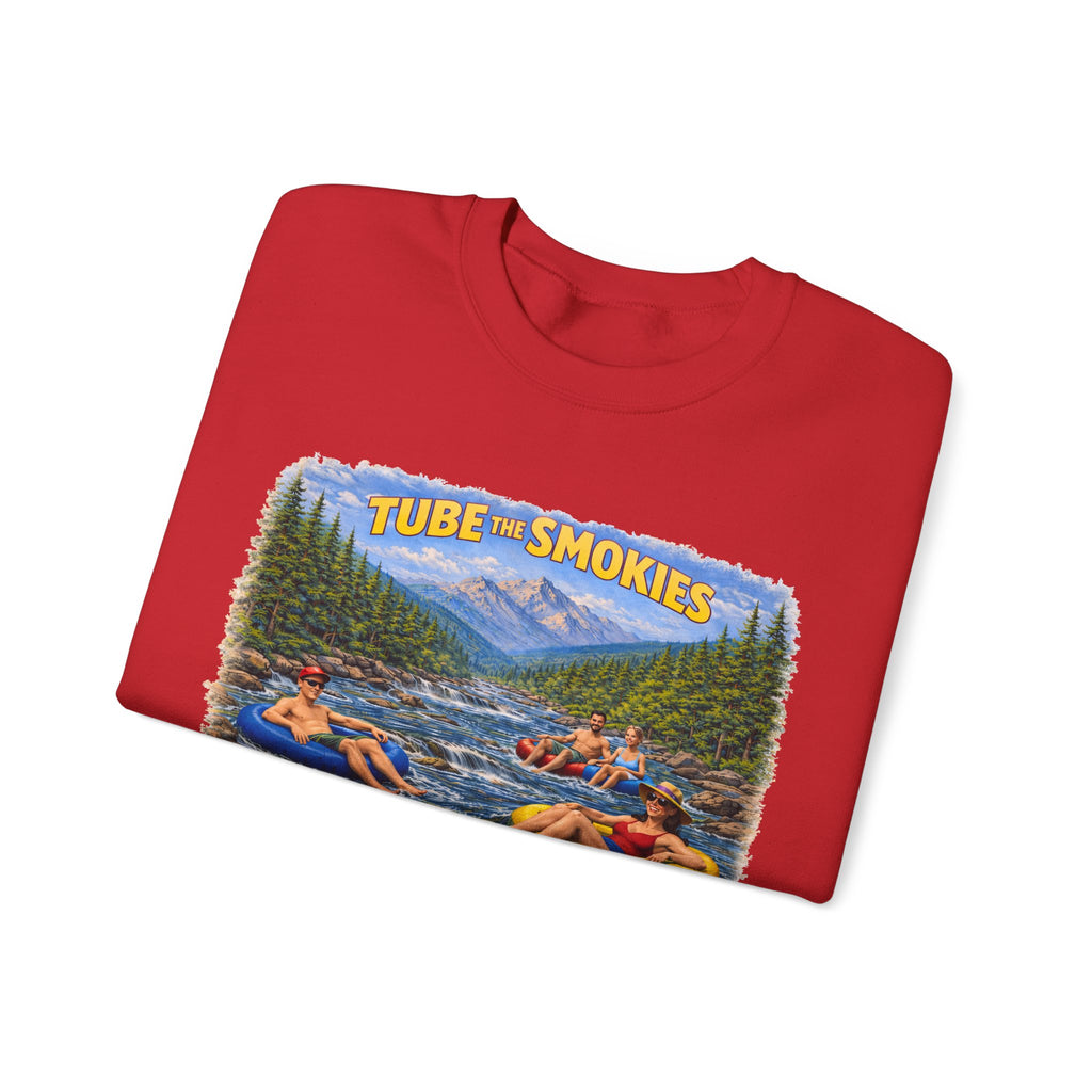 Tube the Smokies Crewneck Sweatshirt – Scenic River Tubing Graphic