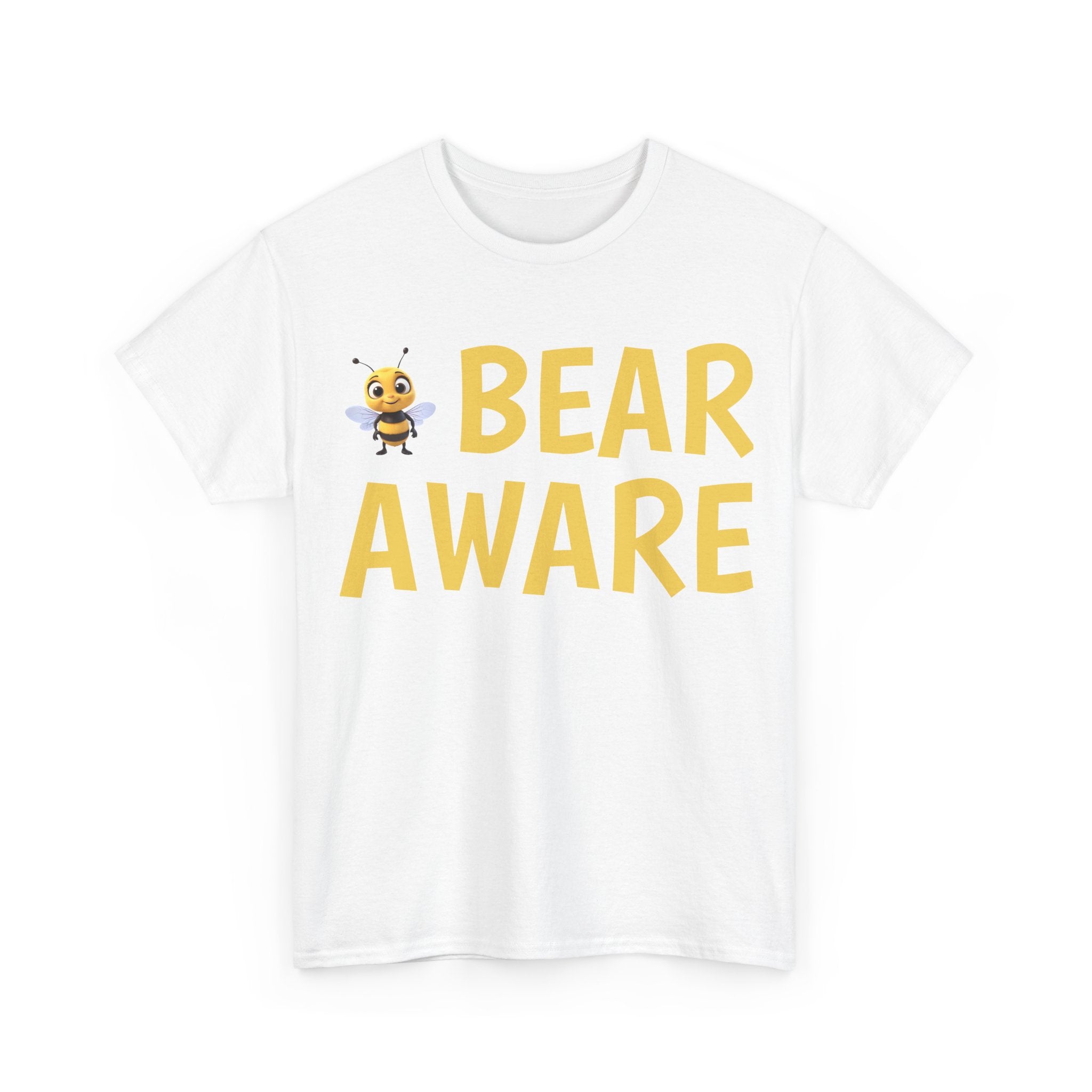 Bear Aware Unisex Tee — Cute Bee Graphic Wildlife Awareness T-Shirt