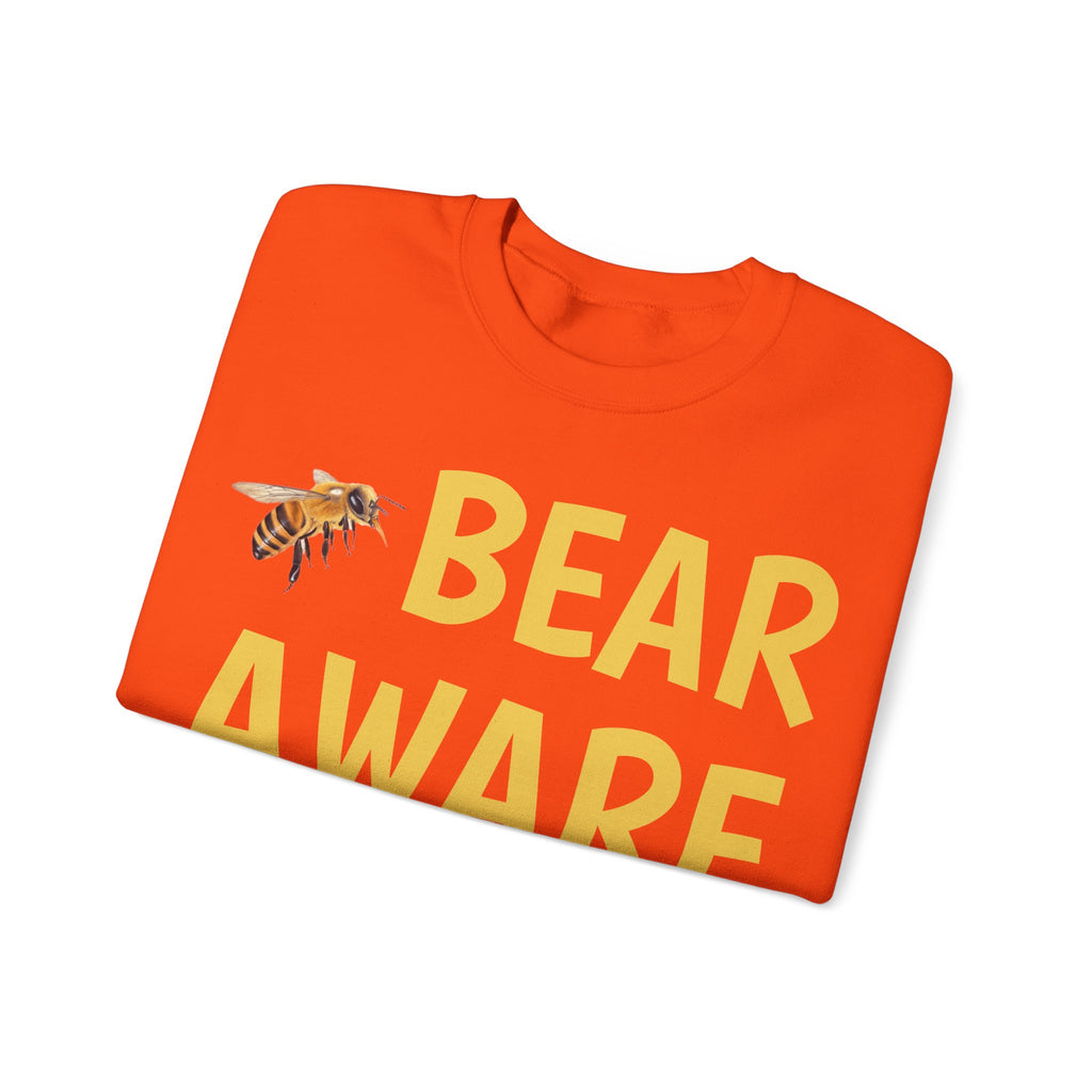 Bear Aware Unisex Crewneck Sweatshirt — Nature-Lover Eco Graphic Pullover