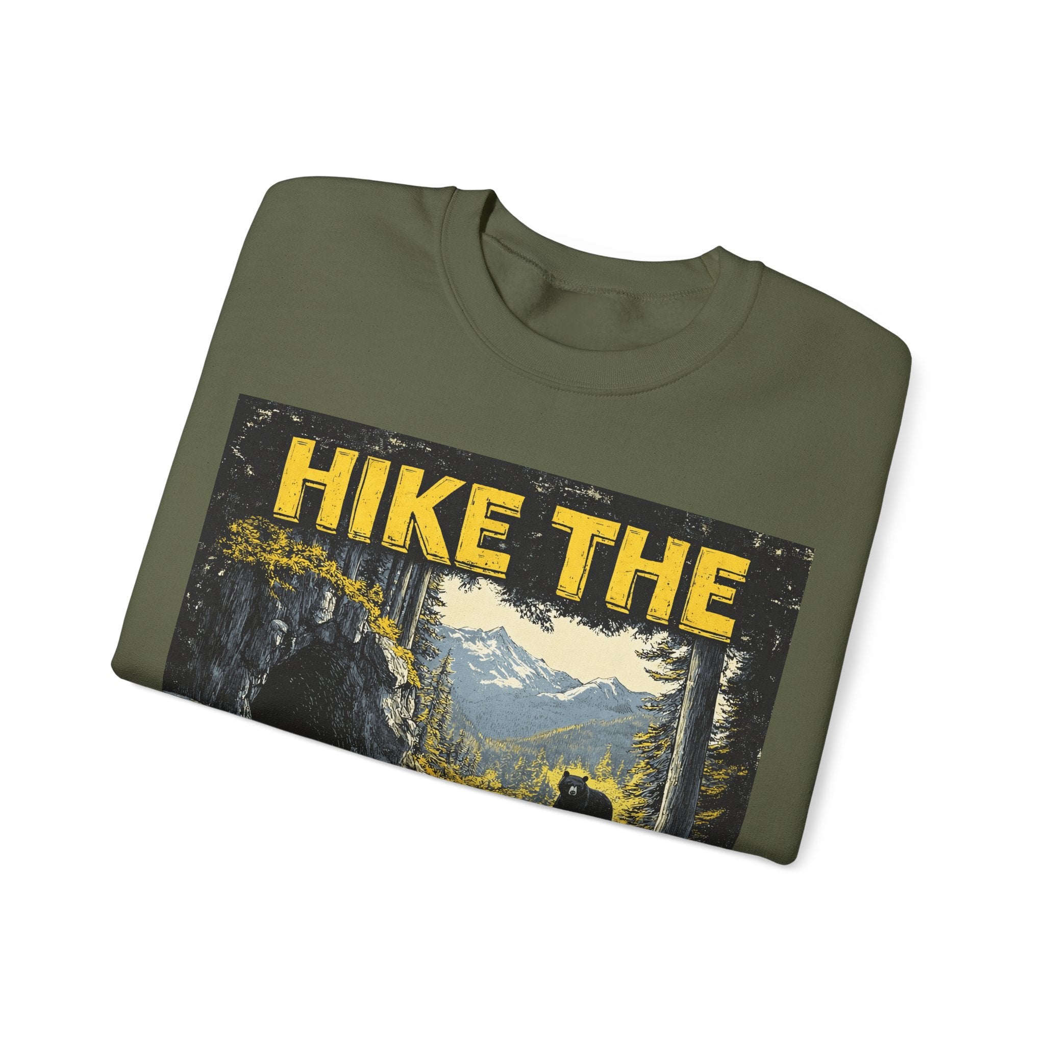 Hike the Smokies Sweatshirt — Vintage Mountain Hiking Unisex Crewneck