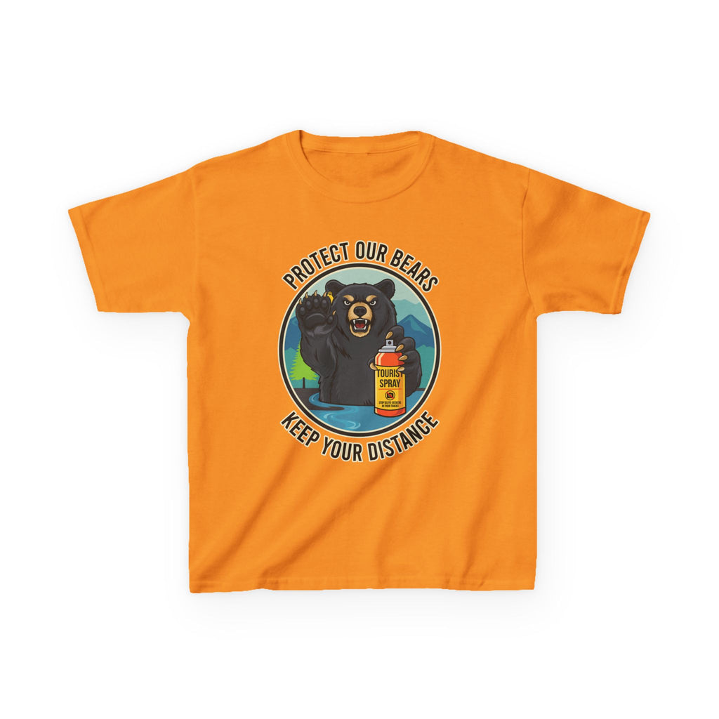 Kids T‑Shirt — "Protect Our Bears, Keep Your Distance" Cute Bear Conservation Tee