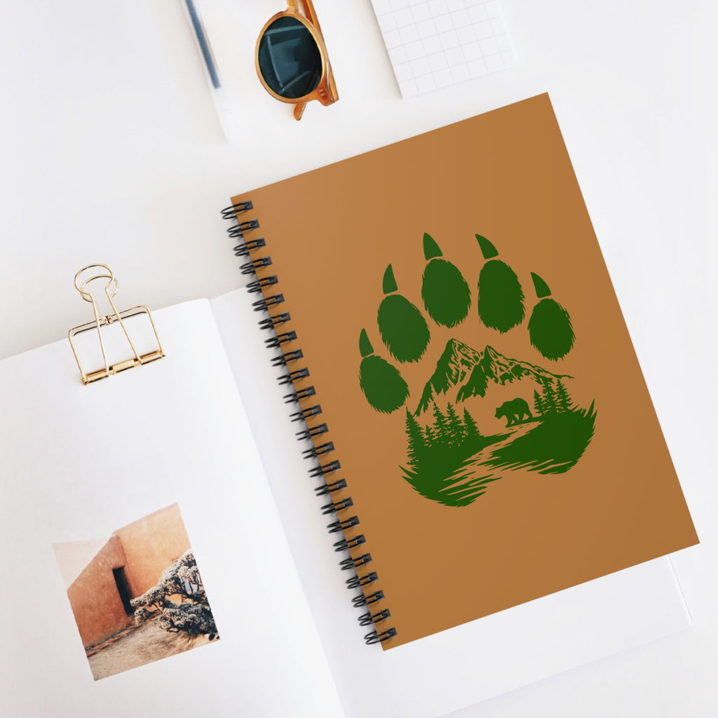 Bear Paw Mountain Spiral Notebook — Nature Scene Ruled Journal