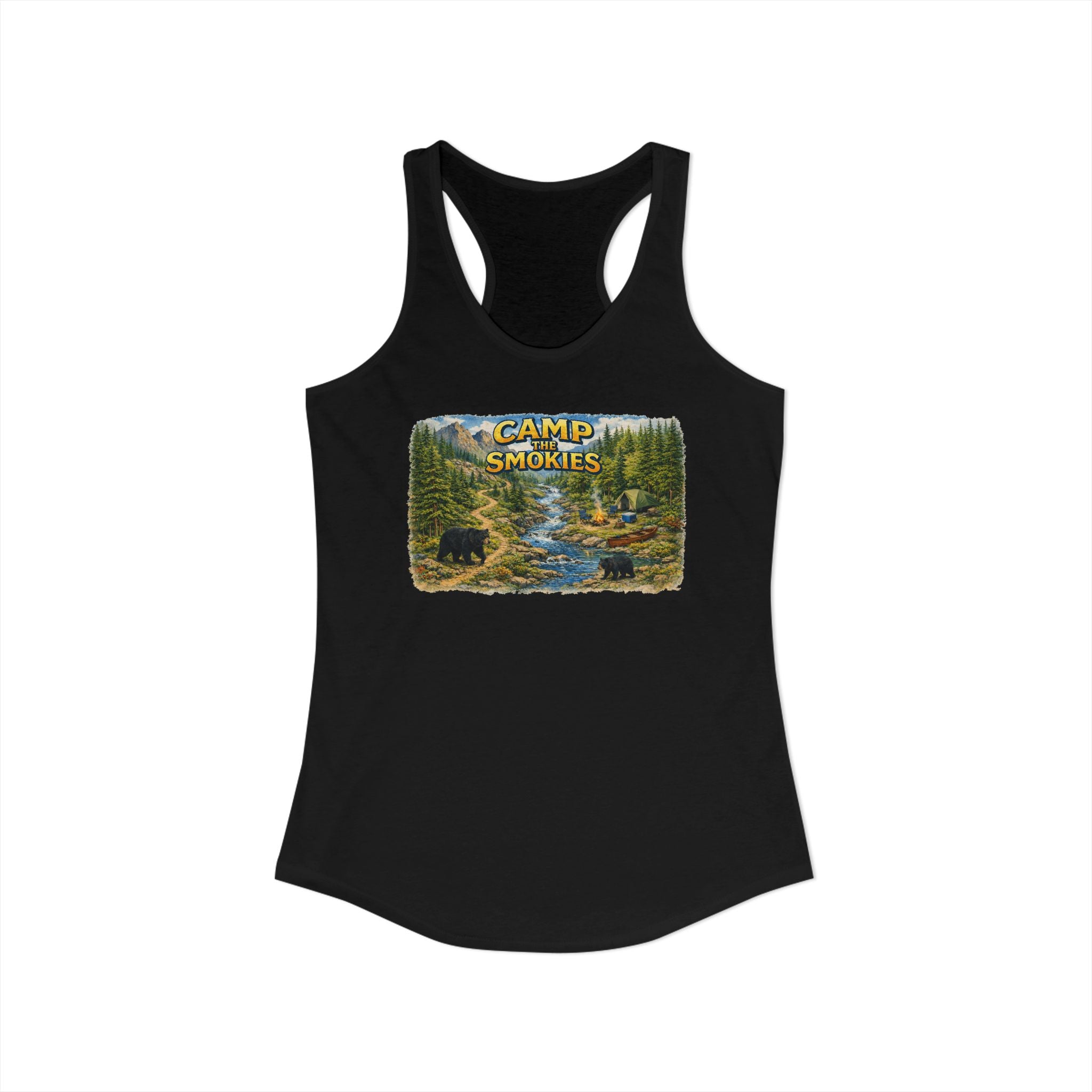 Smoky Mountains Camp River Racerback Tank — Back to Nature