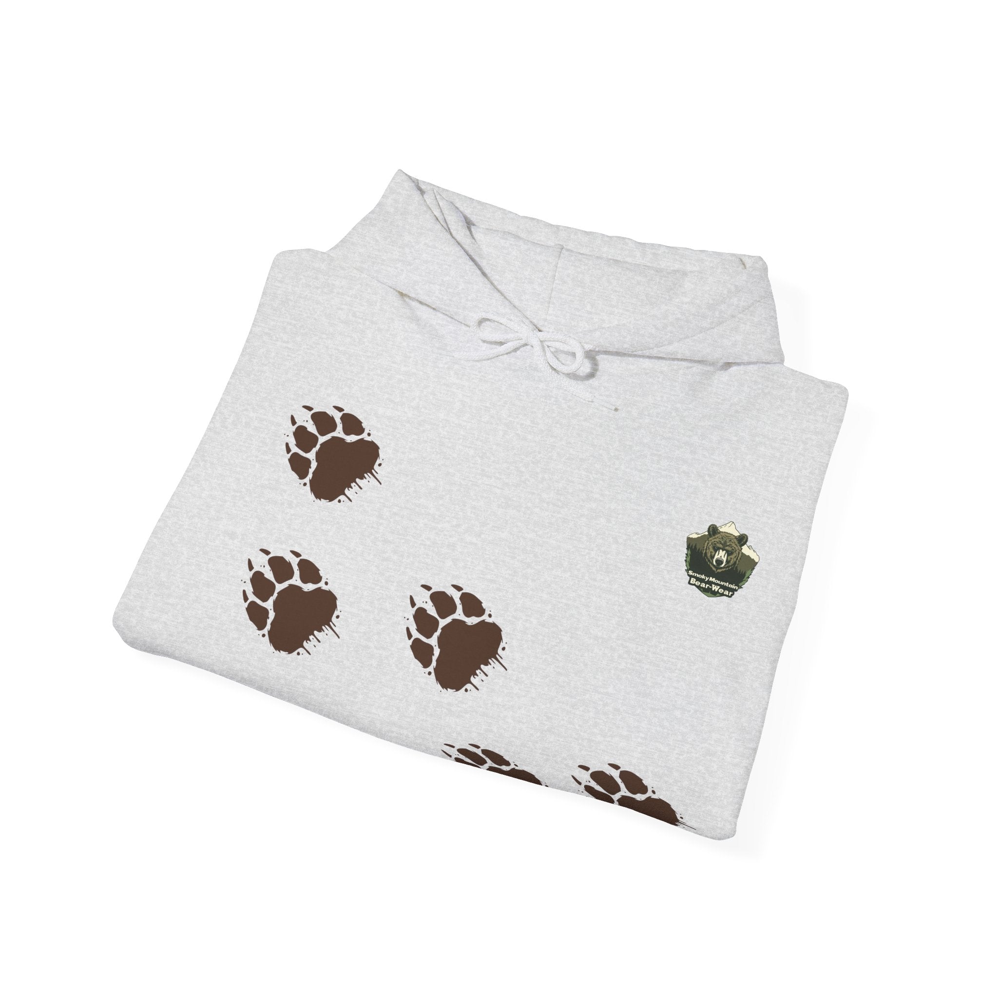 Muddy Bear Paw Tracks Unisex Hoodie  - Wildlife Awarenesas