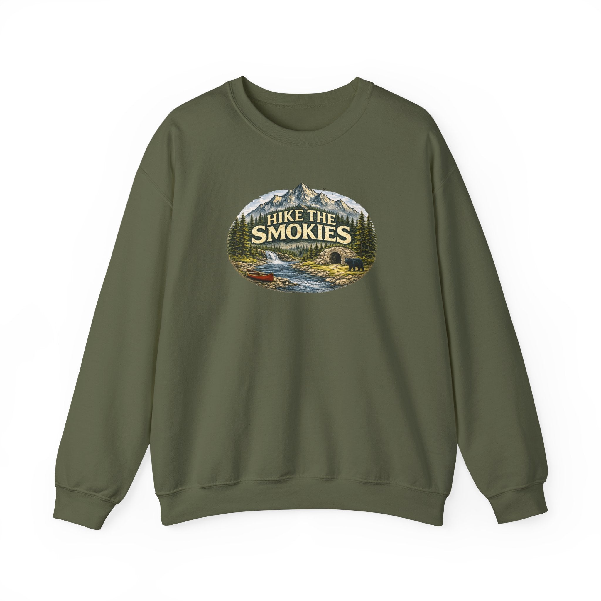 Hike the Smokies Sweatshirt — Mountain Trail Vintage Unisex Crewneck