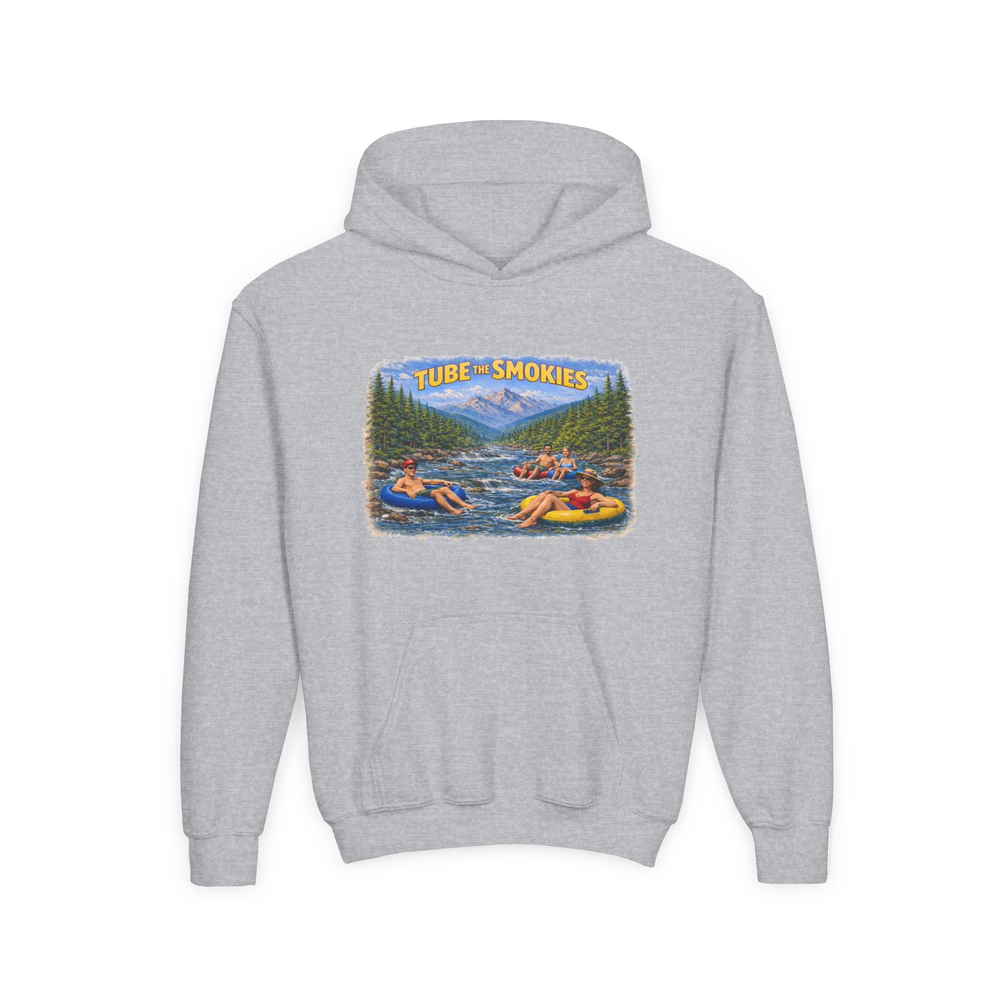 Tube The Smokies Youth Hoodie – River Tubing Graphic Sweatshirt
