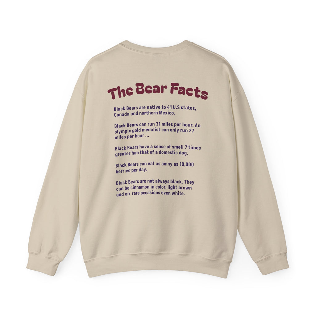 Black Bear Facts - Unisex Sweatshirt | Animal Facts Crewneck