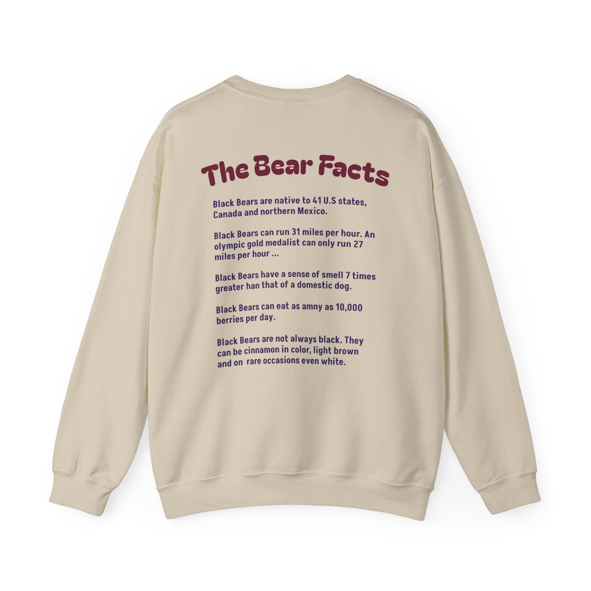 Black Bear Facts - Unisex Sweatshirt | Animal Facts Crewneck