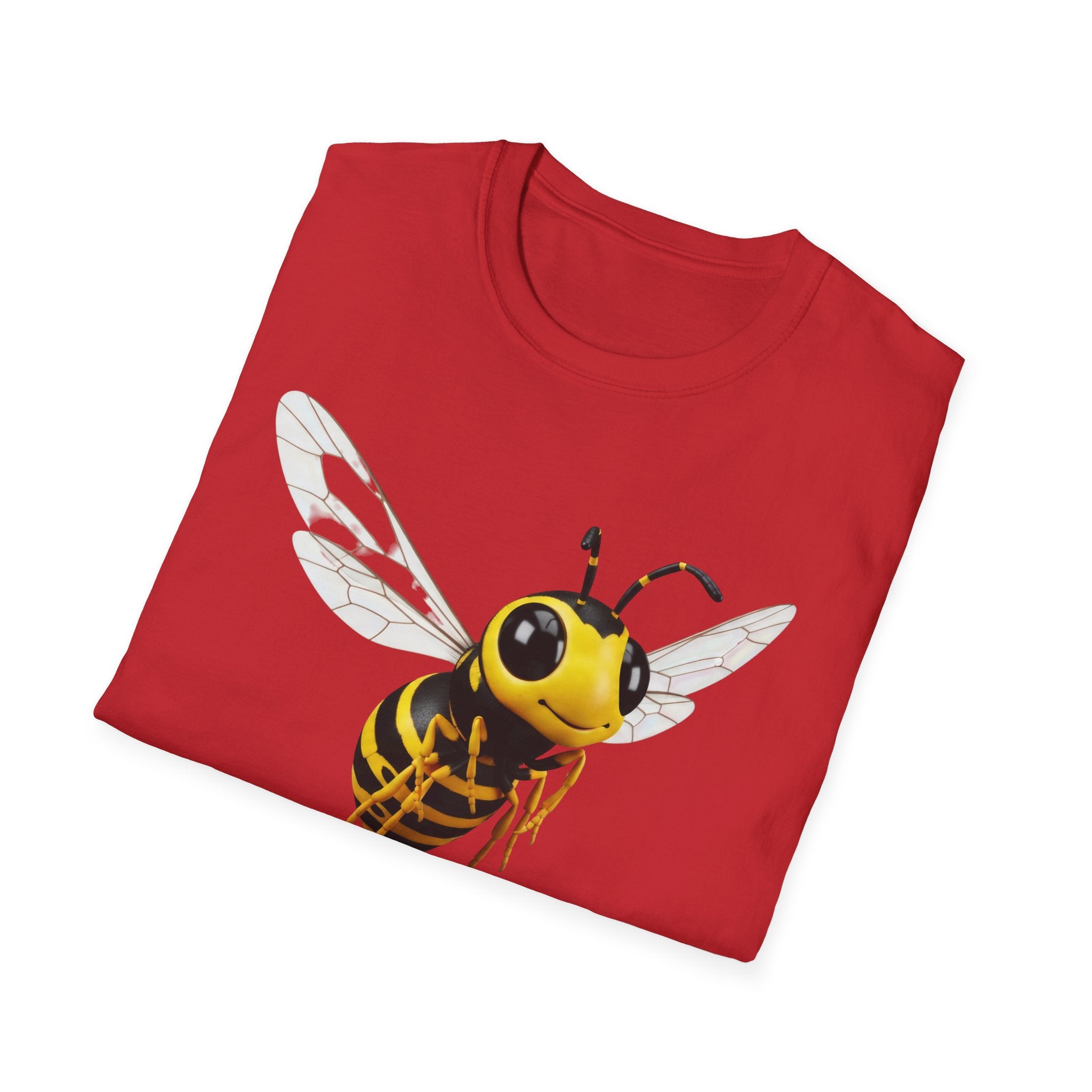 Bee Graphic T-Shirt — Cute Yellow Honeybee Illustration Tee