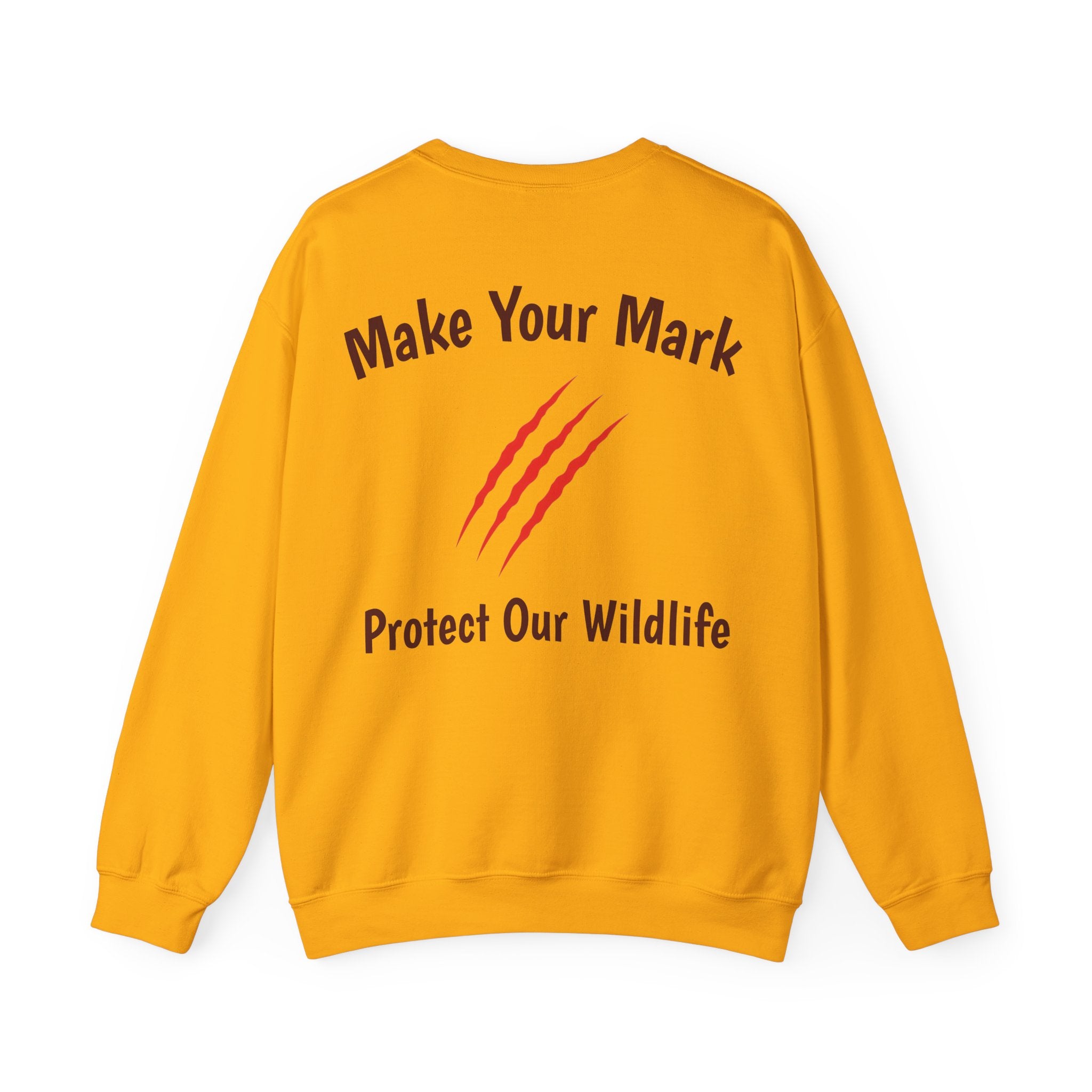 Make Your Mark  Unisex Crewneck Sweatshirt /  Wildlife Advocacy