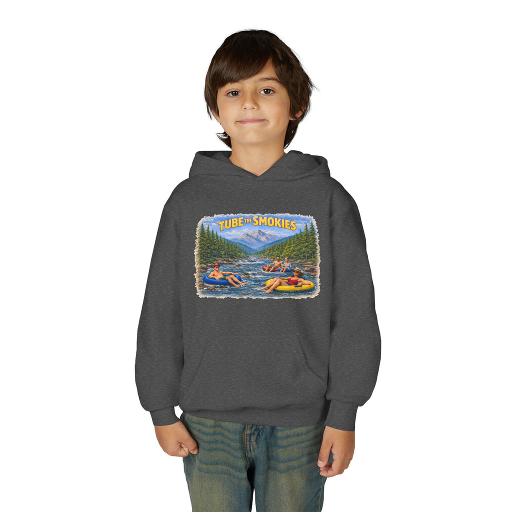 Tube The Smokies Youth Hoodie – River Tubing Graphic Sweatshirt