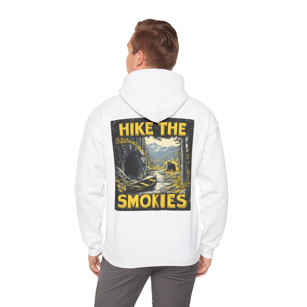 Hoodie - Vintage "Hike the Smokies" Smoky Mountains Unisex Hiking Graphic Pullover