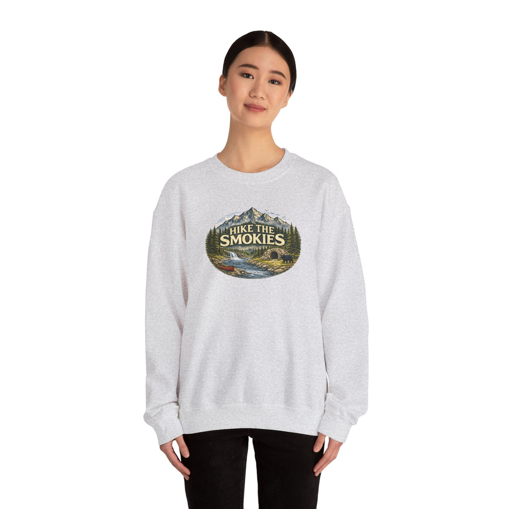 Hike the Smokies Sweatshirt — Mountain Trail Vintage Unisex Crewneck