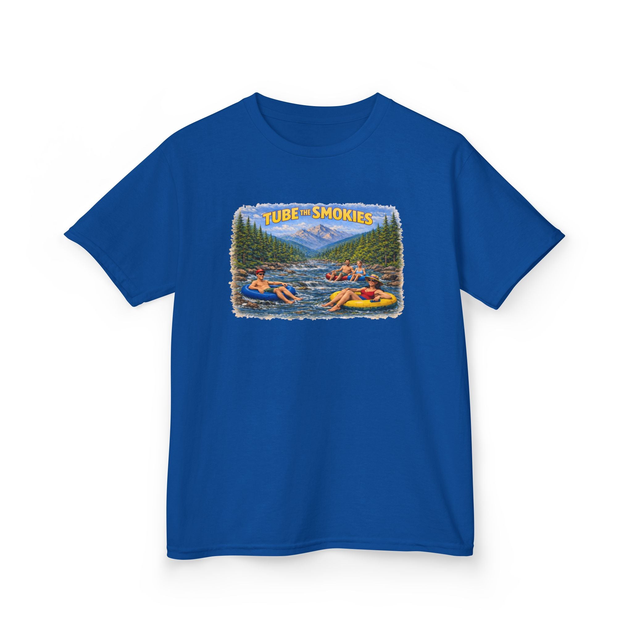Kids Tee — 'Tube the Smokies' River Float Graphic
