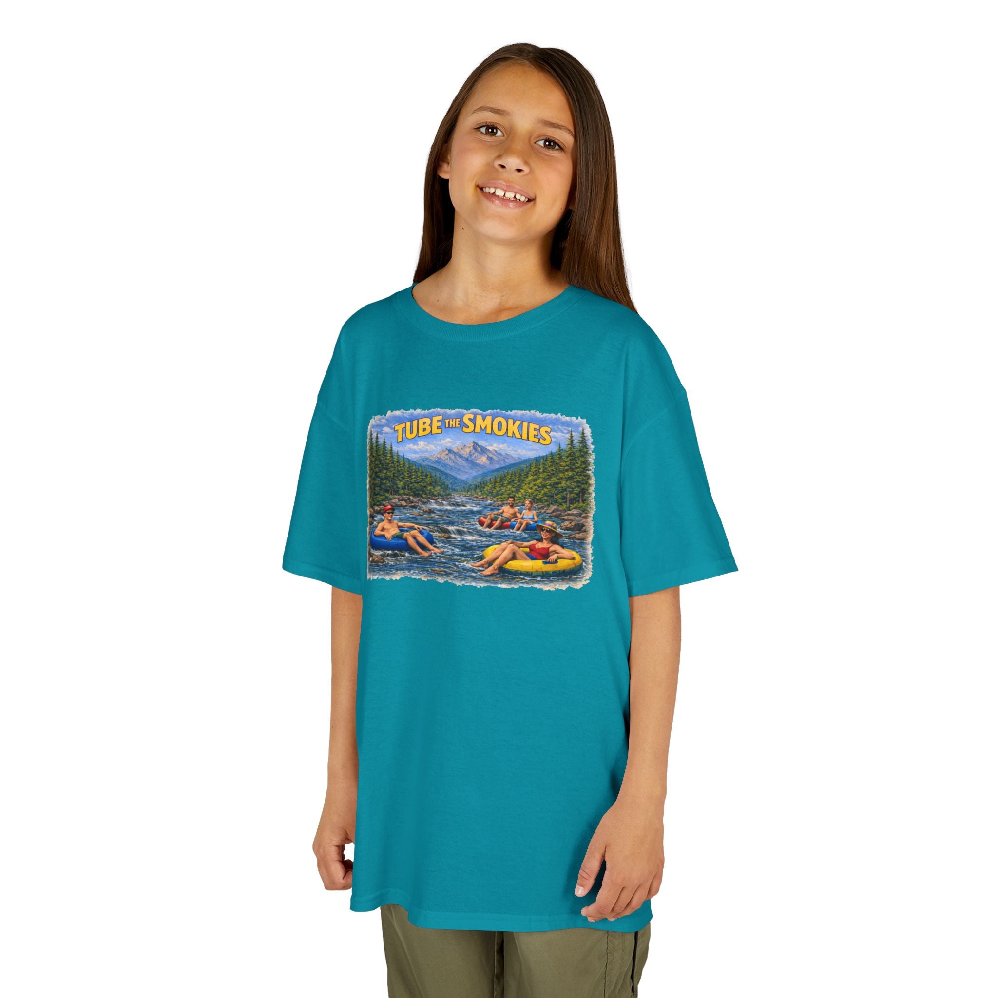 Kids Tee — 'Tube the Smokies' River Float Graphic