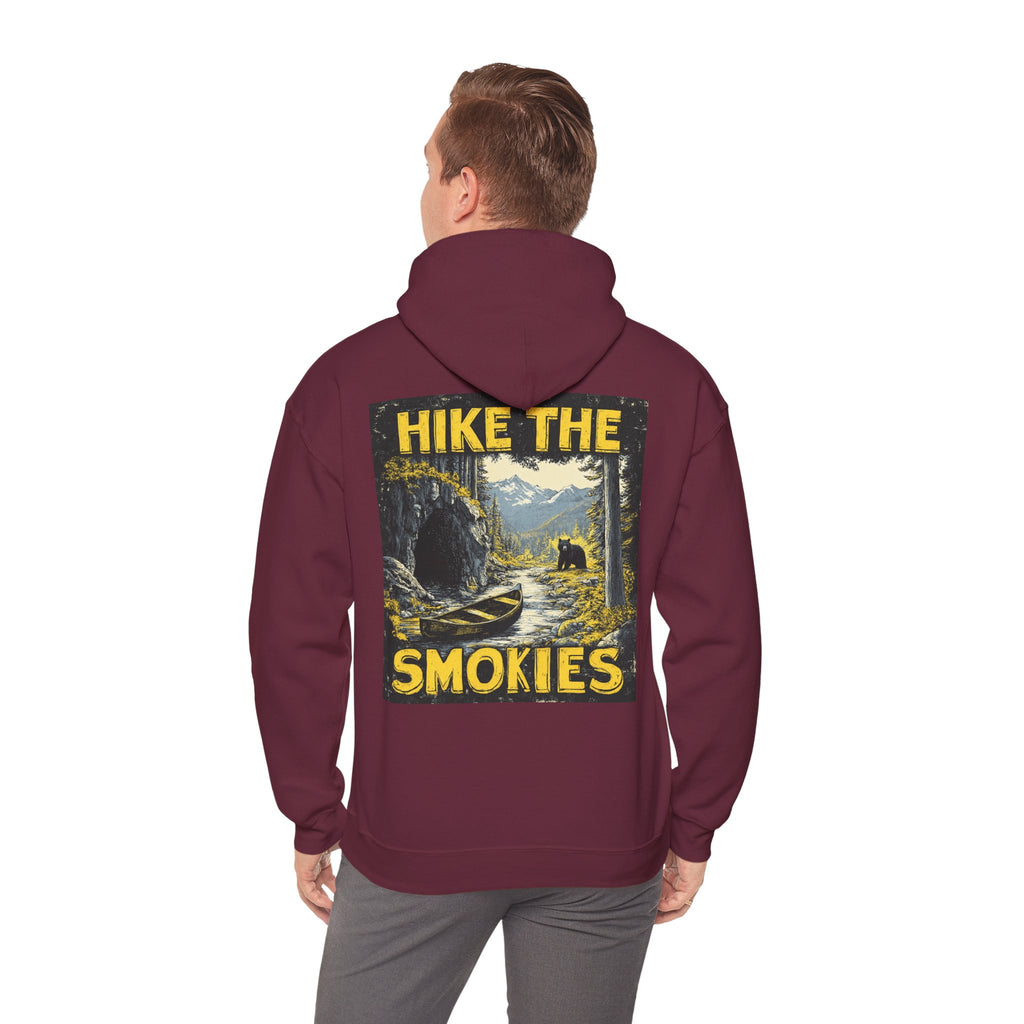 Hoodie - Vintage "Hike the Smokies" Smoky Mountains Unisex Hiking Graphic Pullover