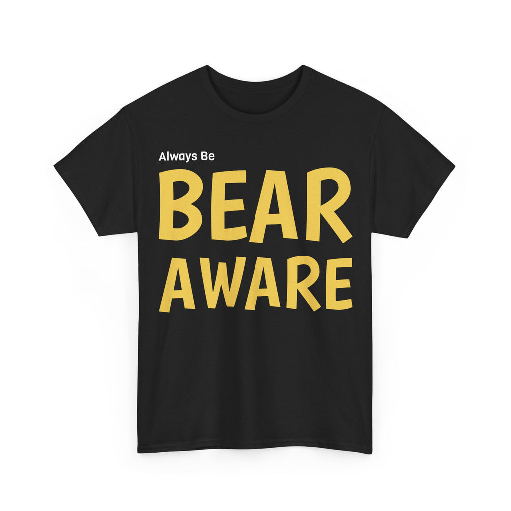 Bear Aware Unisex Cotton T-Shirt - Wildlife Awareness