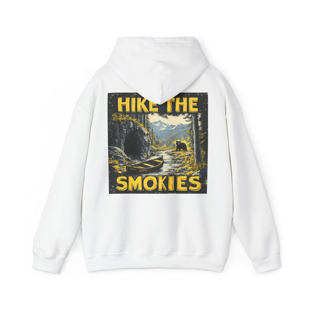 Hoodie - Vintage "Hike the Smokies" Smoky Mountains Unisex Hiking Graphic Pullover