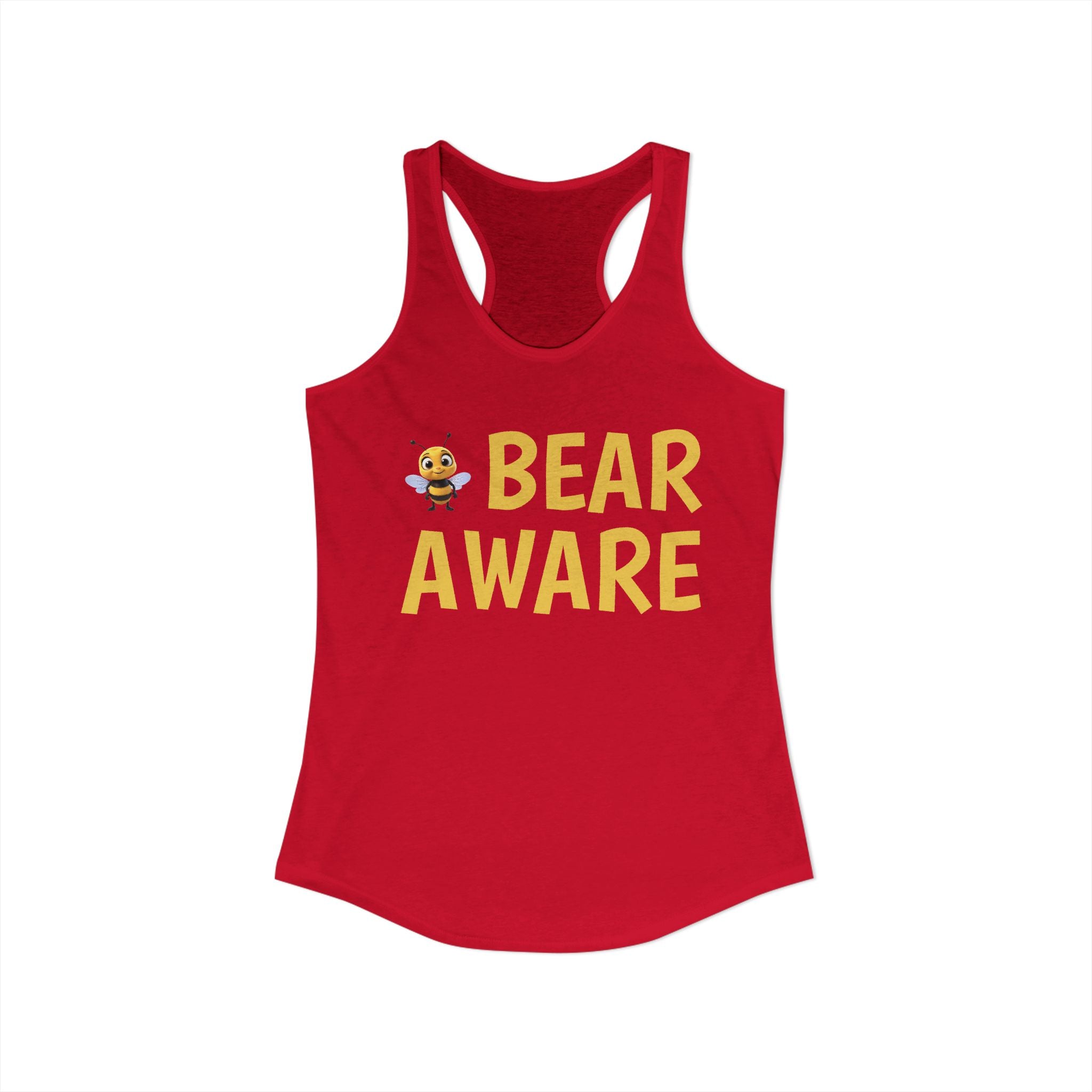 Women's Ideal Racerback Tank - Wildlife Awareness Message