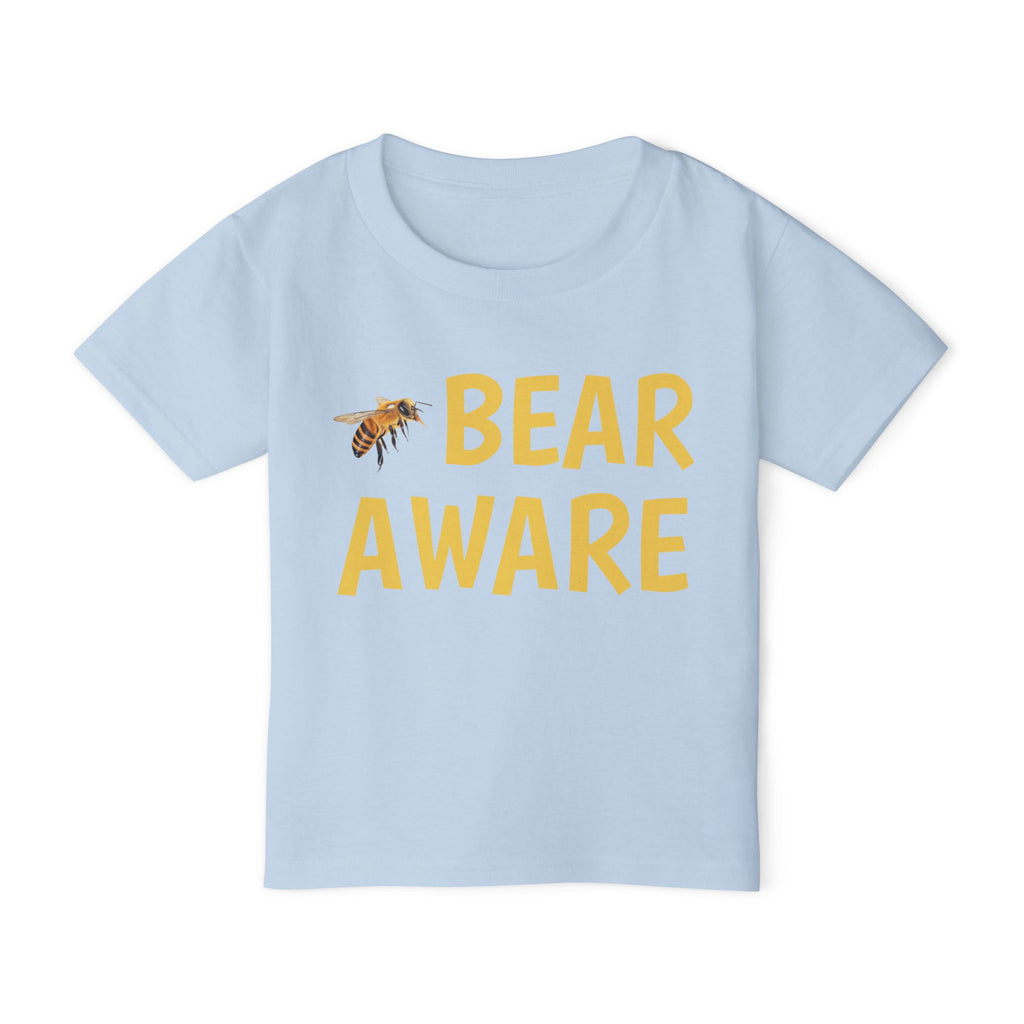 Bear Aware Toddler T-Shirt — Cute Bee Graphic Preschool Tee