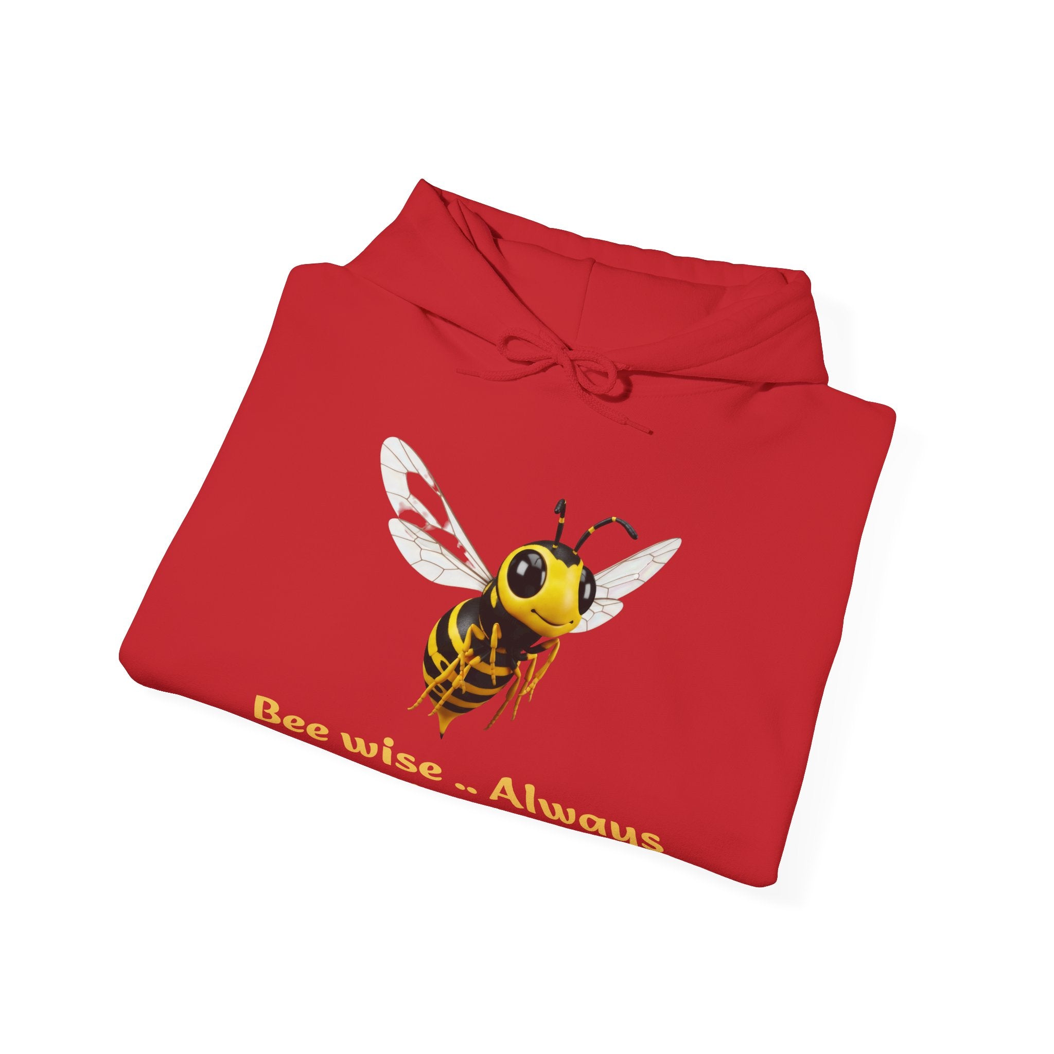 Bee Wise Hoodie — "Bee wise... Always hike with a friend" Nature Lover Graphic Hoodie