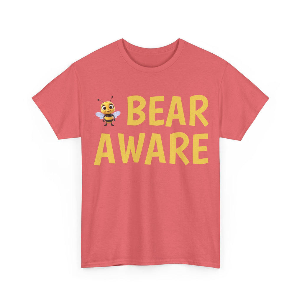 Bear Aware Unisex Tee — Cute Bee Graphic Wildlife Awareness T-Shirt