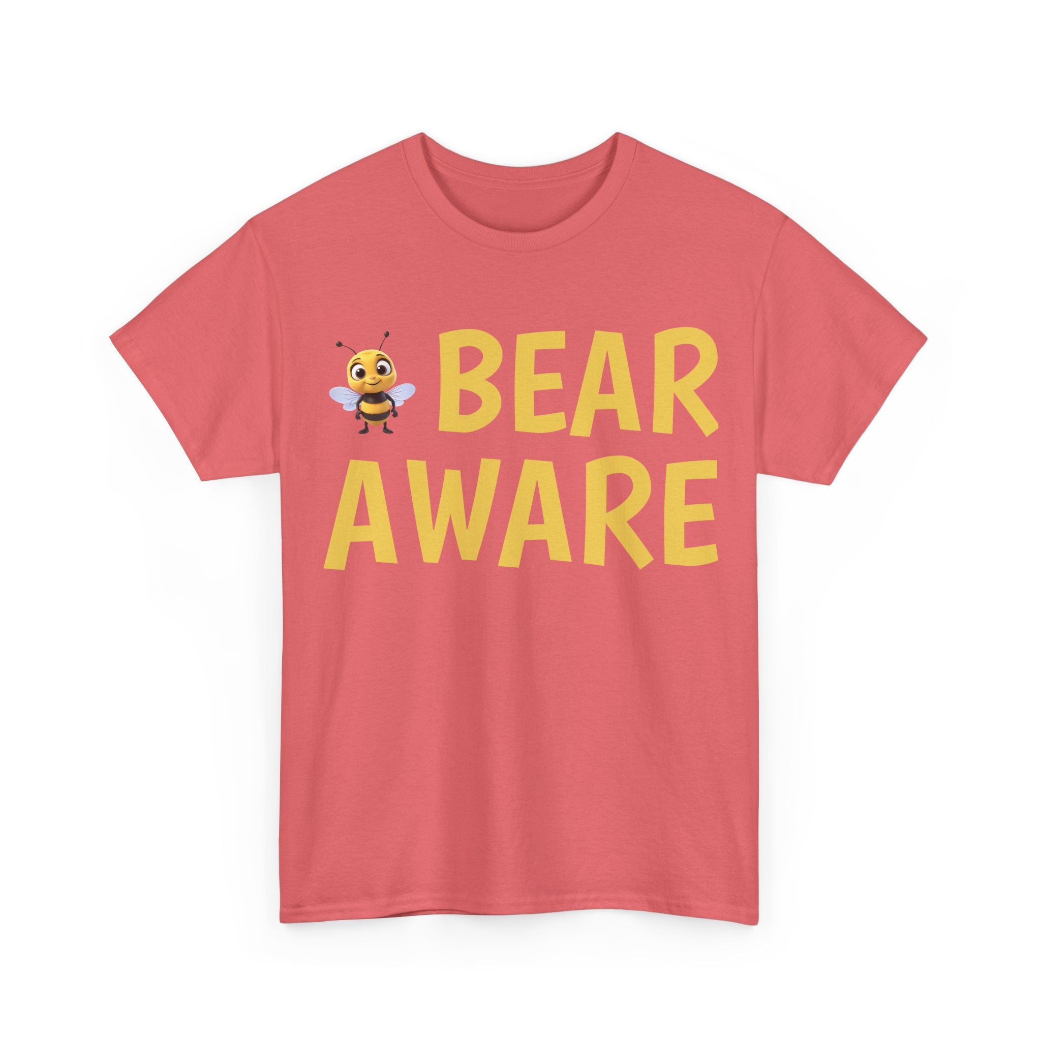 Bear Aware Unisex Tee — Cute Bee Graphic Wildlife Awareness T-Shirt