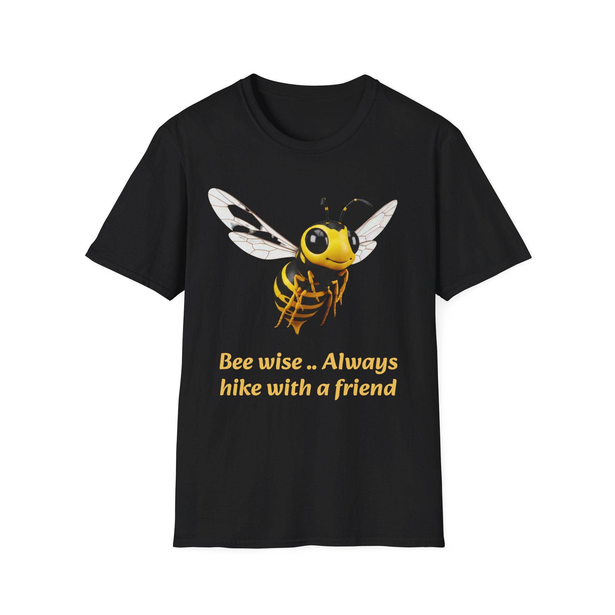 Bee Graphic T-Shirt — Cute Yellow Honeybee Illustration Tee