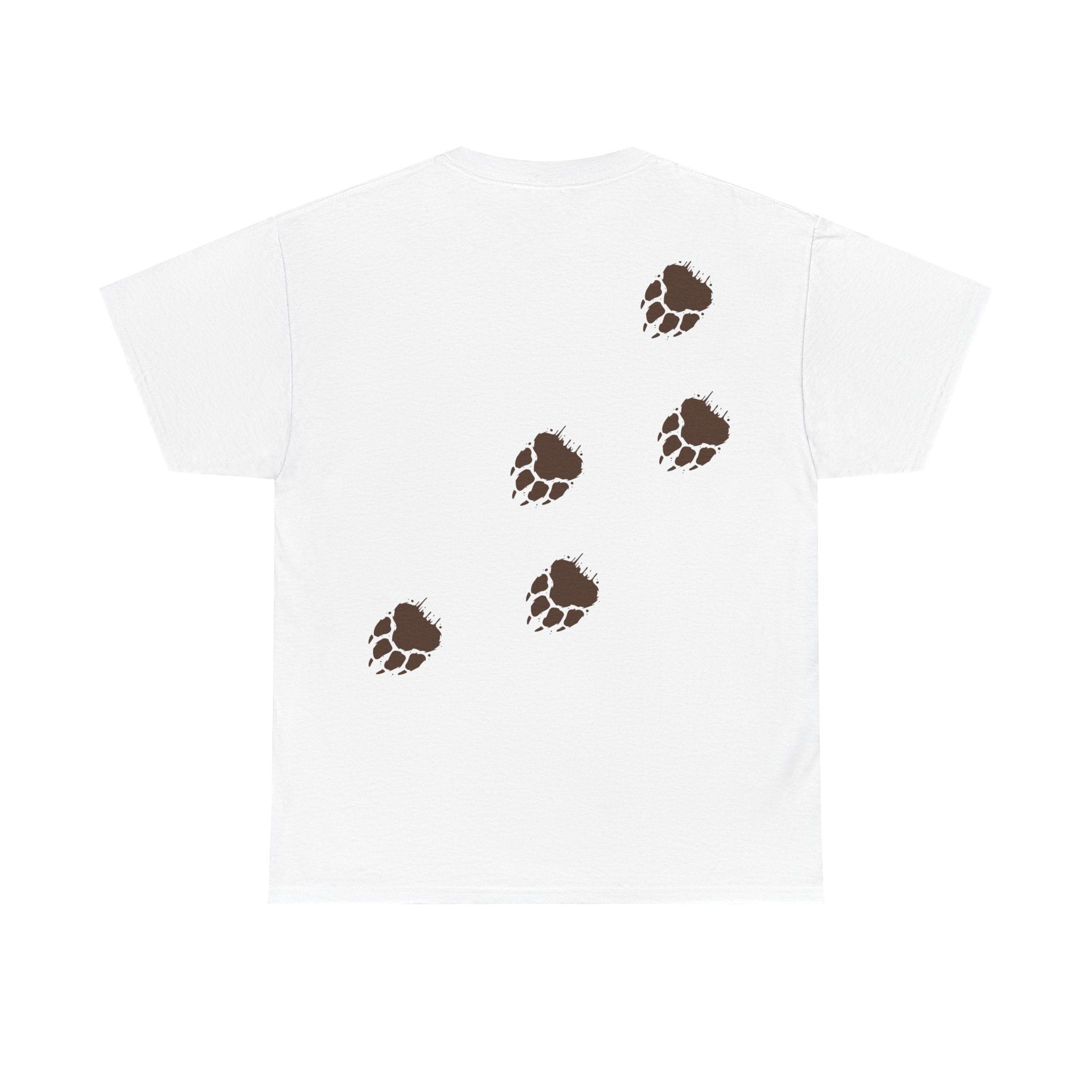 Muddy Bear Pawprint Unisex T‑Shirt — Wildlife Awareness