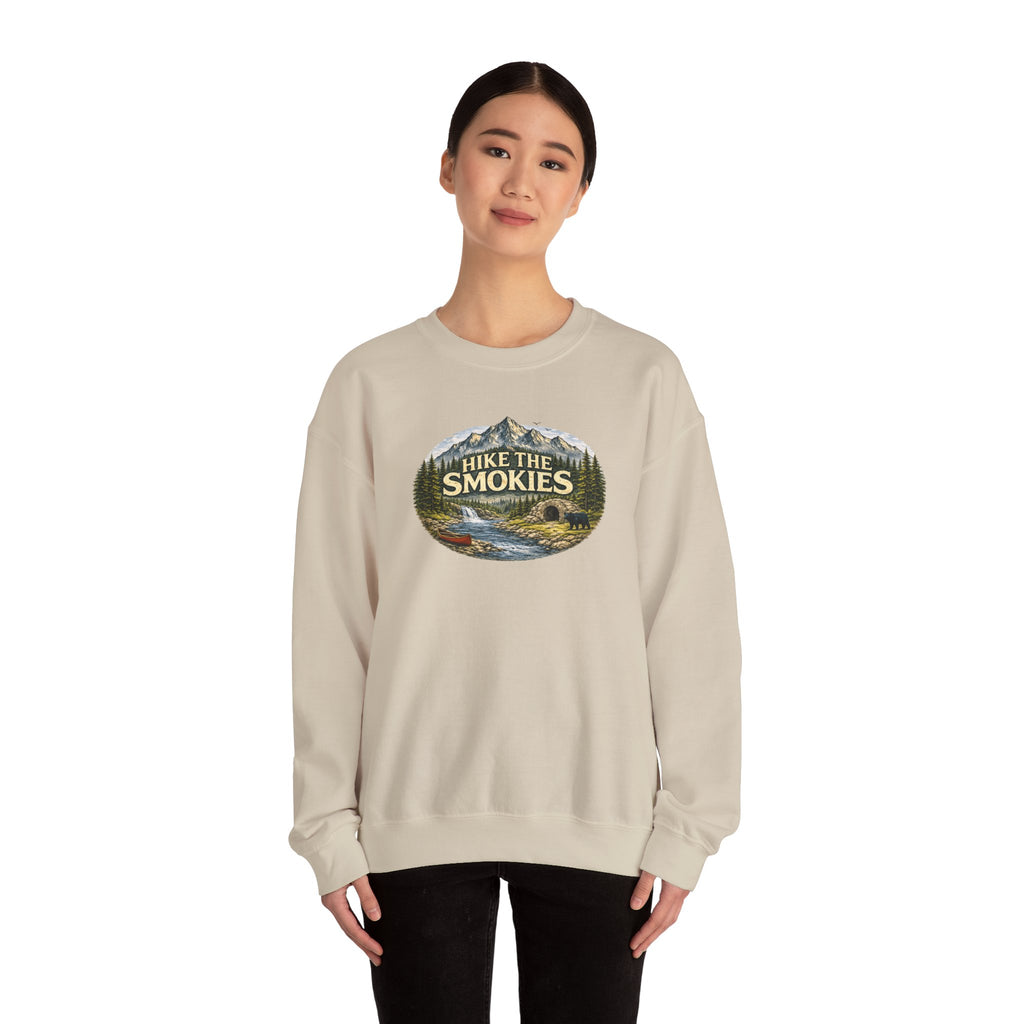 Hike the Smokies Sweatshirt — Mountain Trail Vintage Unisex Crewneck