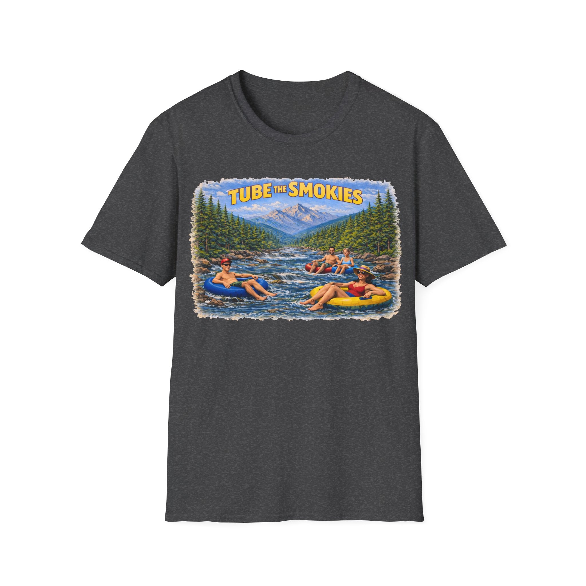 Tube the Smokies Unisex T-Shirt — River Tubing Graphic Tee for Smoky Mountains Fans