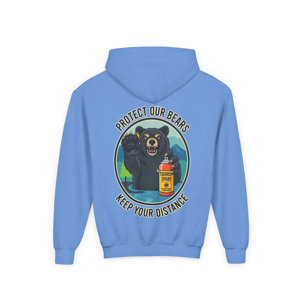 Bear Safety Youth Hoodie — "Protect Our Bears, Keep Your Distance"