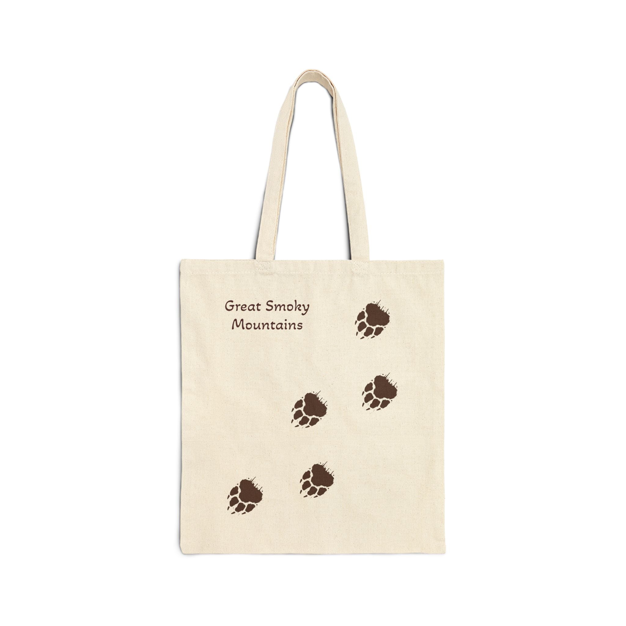 Canvas Tote Bag — Paw Print Eco Shopper