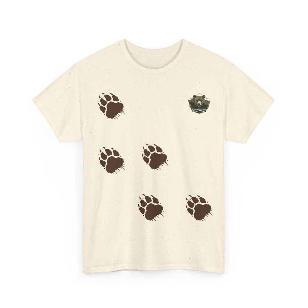 Muddy Bear Pawprint Unisex T‑Shirt — Wildlife Awareness