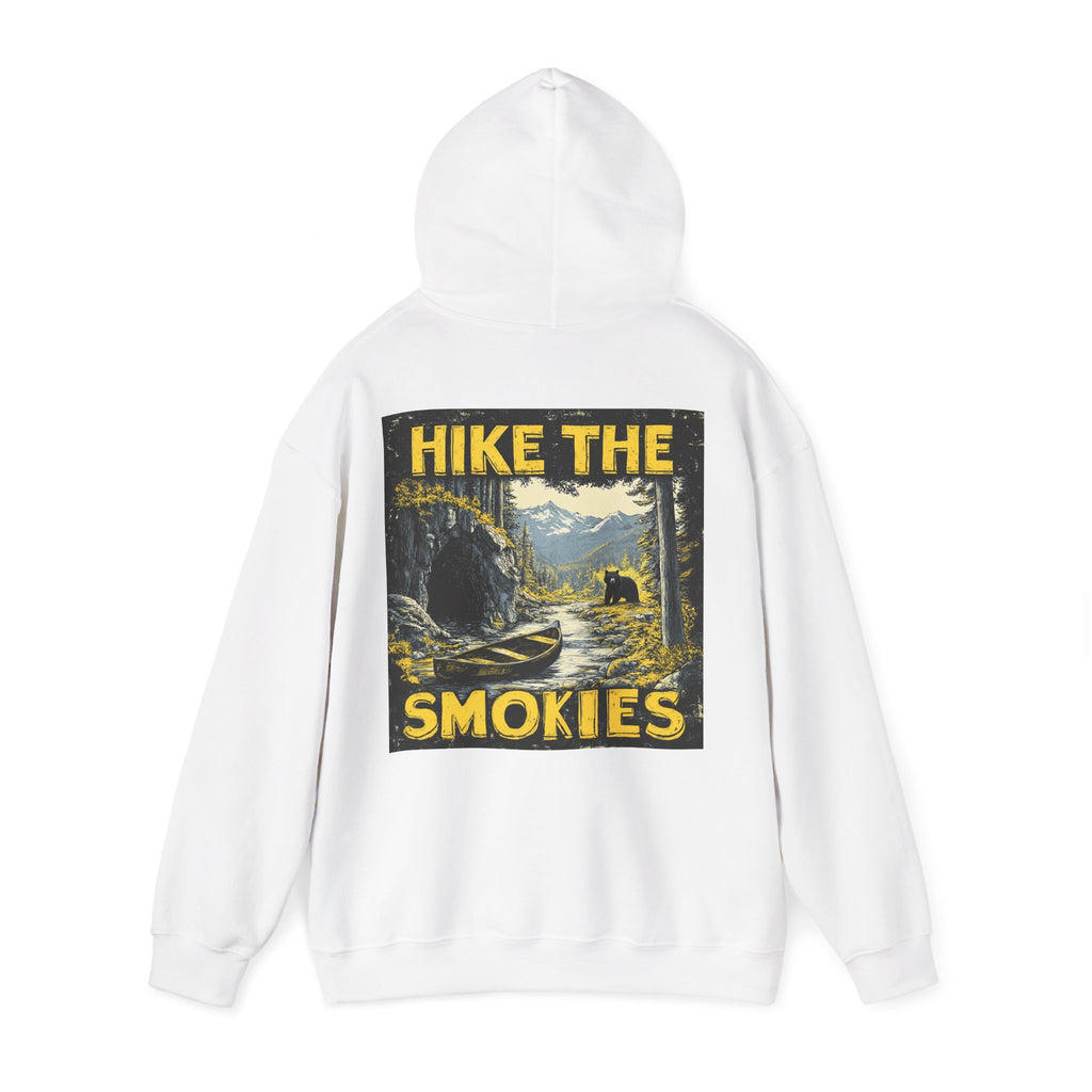 Hoodie - Vintage "Hike the Smokies" Smoky Mountains Unisex Hiking Graphic Pullover