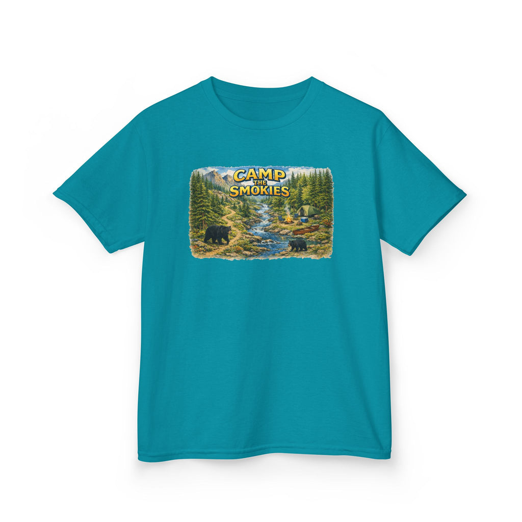 Kids Camp The Smokies T-Shirt — Scenic Smoky Mountains Camp Tee