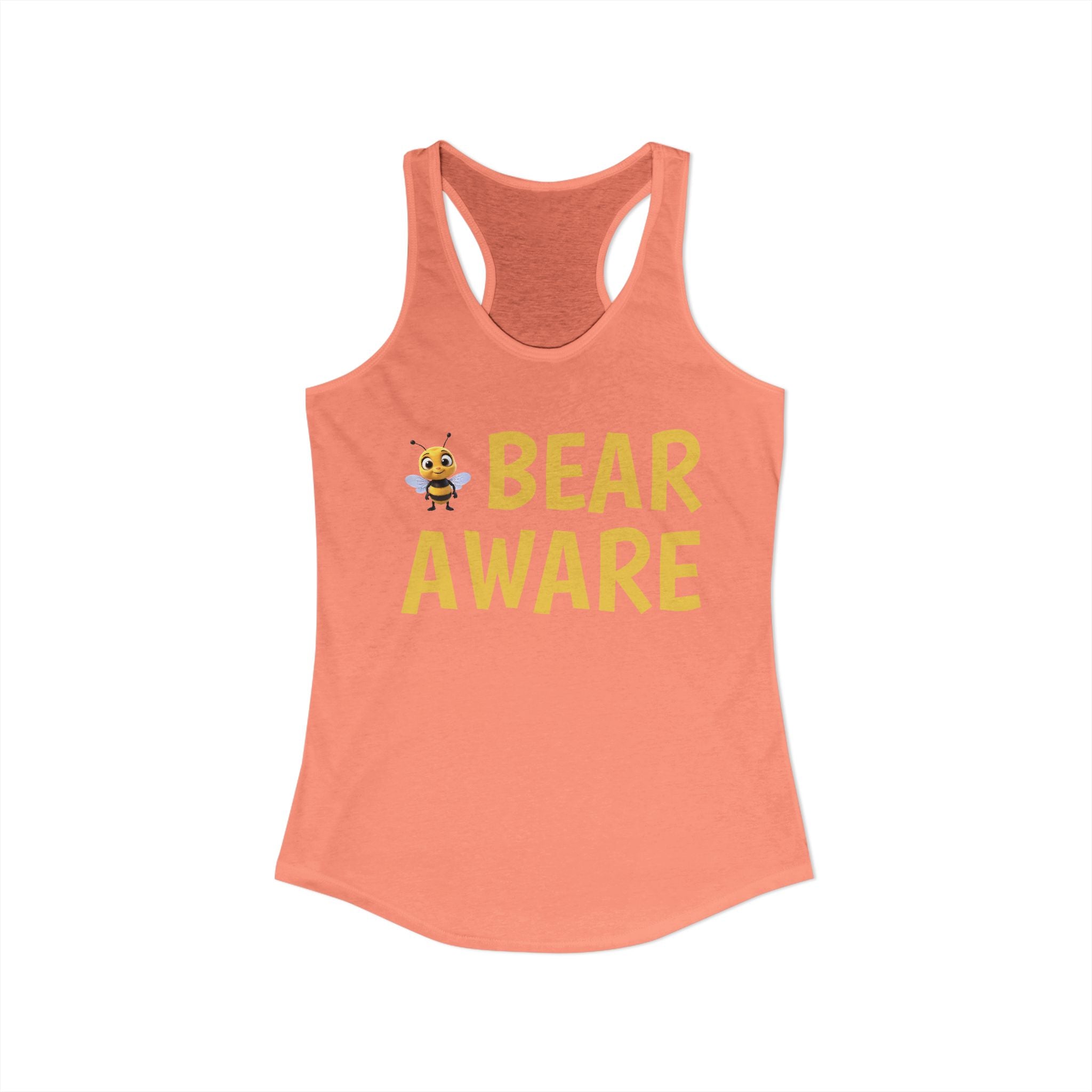 Women's Ideal Racerback Tank - Wildlife Awareness Message