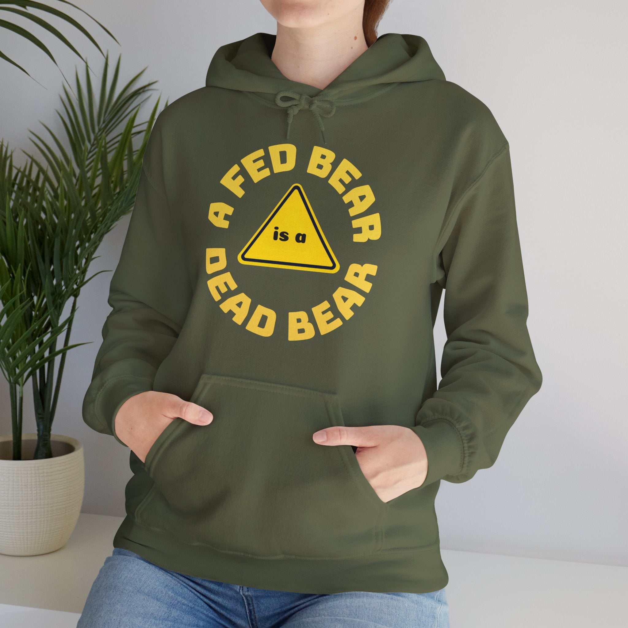 Fed Bear/Dead Bear Unisex Hoodie - Wildlife Conservation Pullover