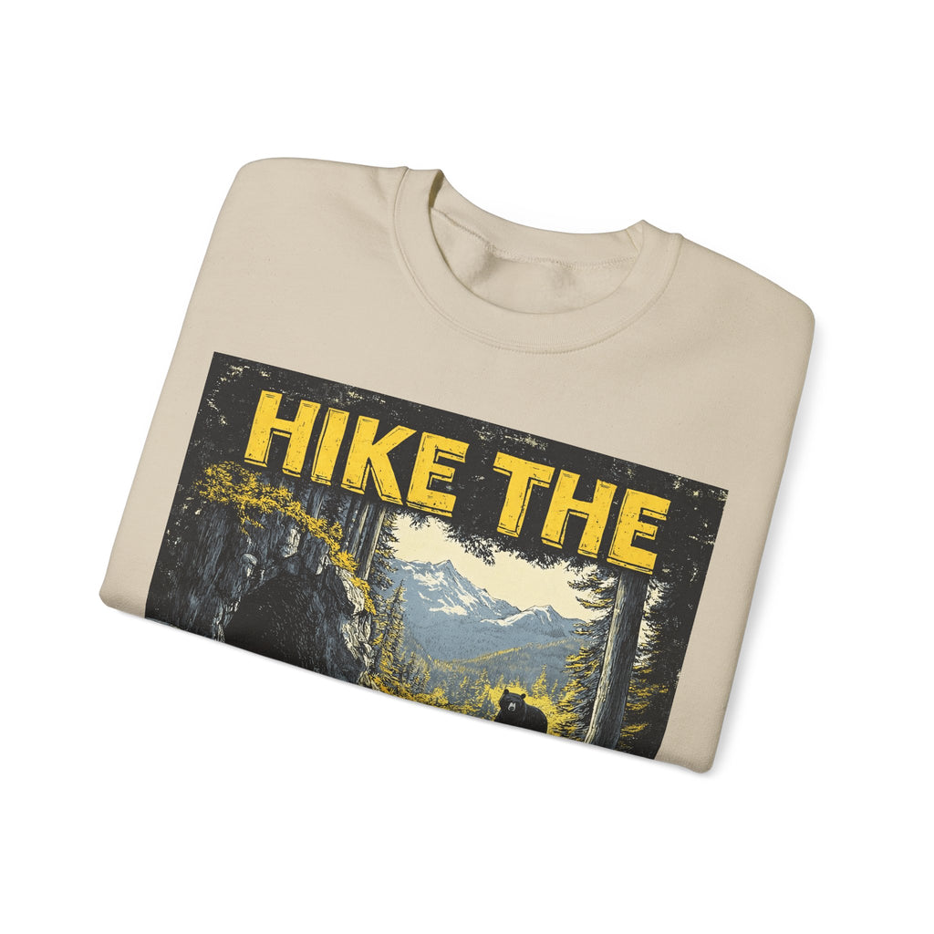 Hike the Smokies Sweatshirt — Vintage Mountain Hiking Unisex Crewneck
