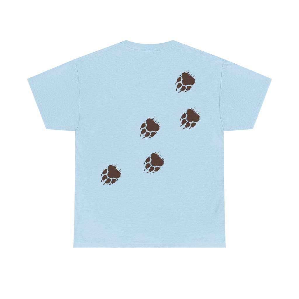 Muddy Bear Pawprint Unisex T‑Shirt — Wildlife Awareness