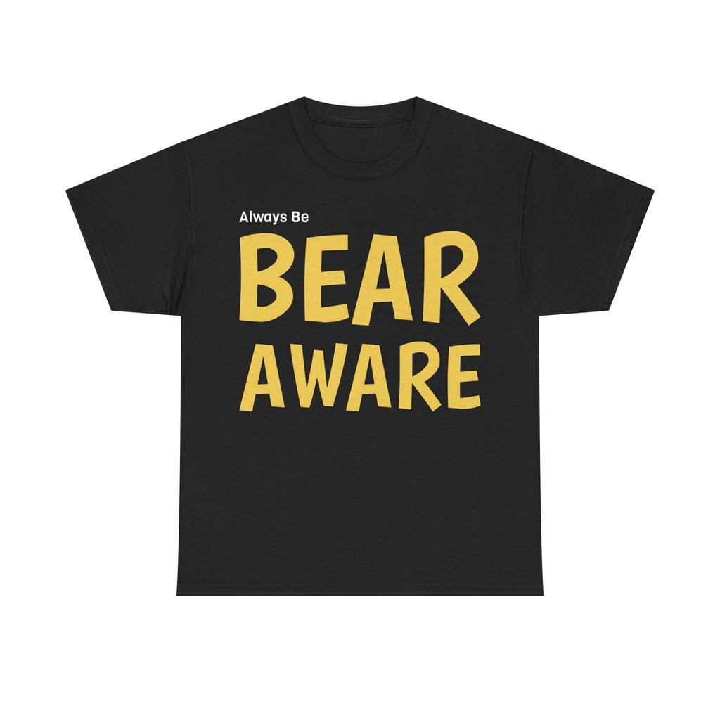 Bear Aware Unisex Cotton T-Shirt - Wildlife Awareness